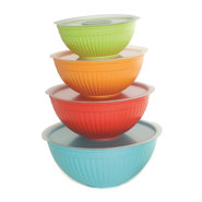 8 Piece Plastic Bowl Set