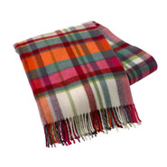 Italian Plaid Lambswool Throw