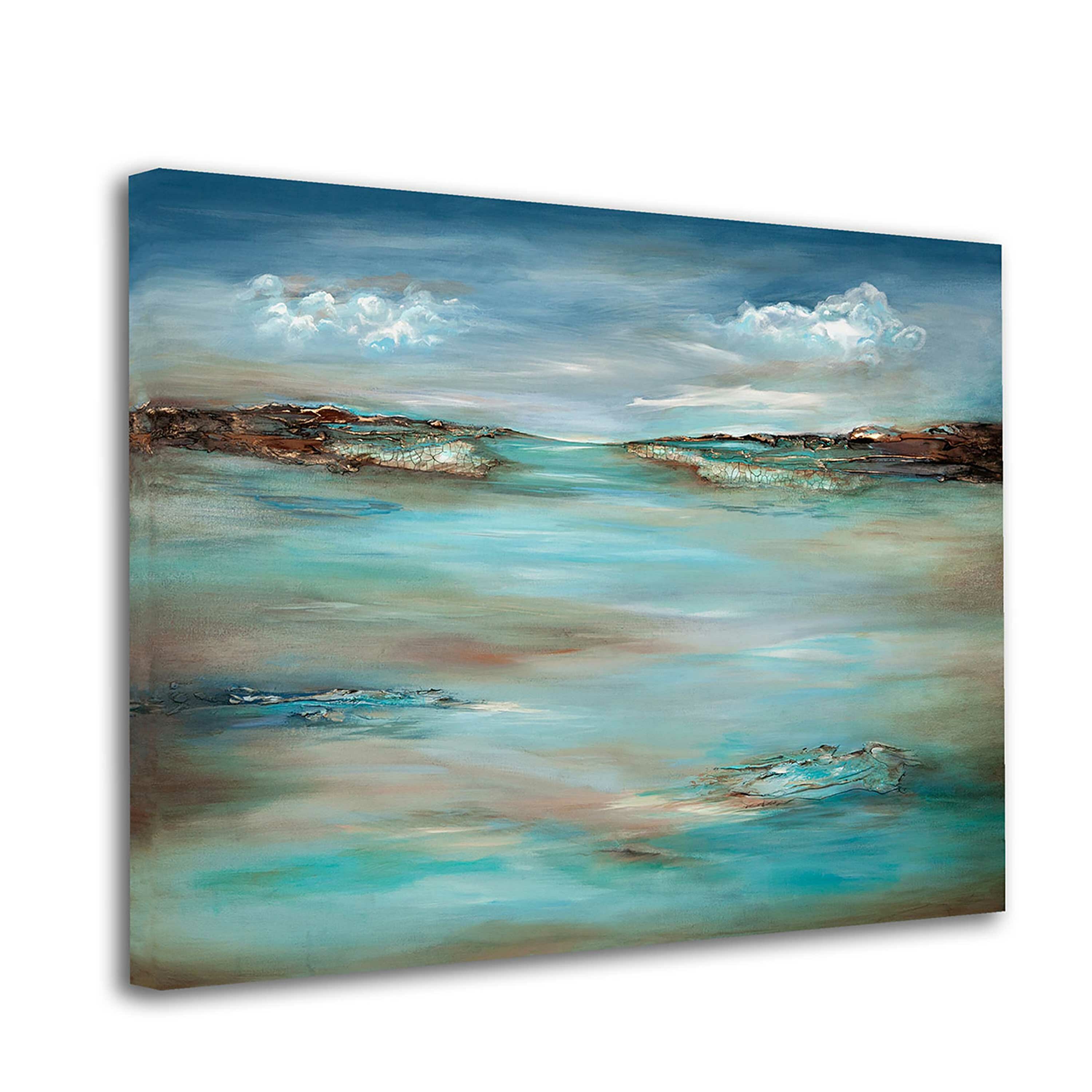 PTM Images Abstract Shore Painting Print on Canvas & Reviews | Wayfair