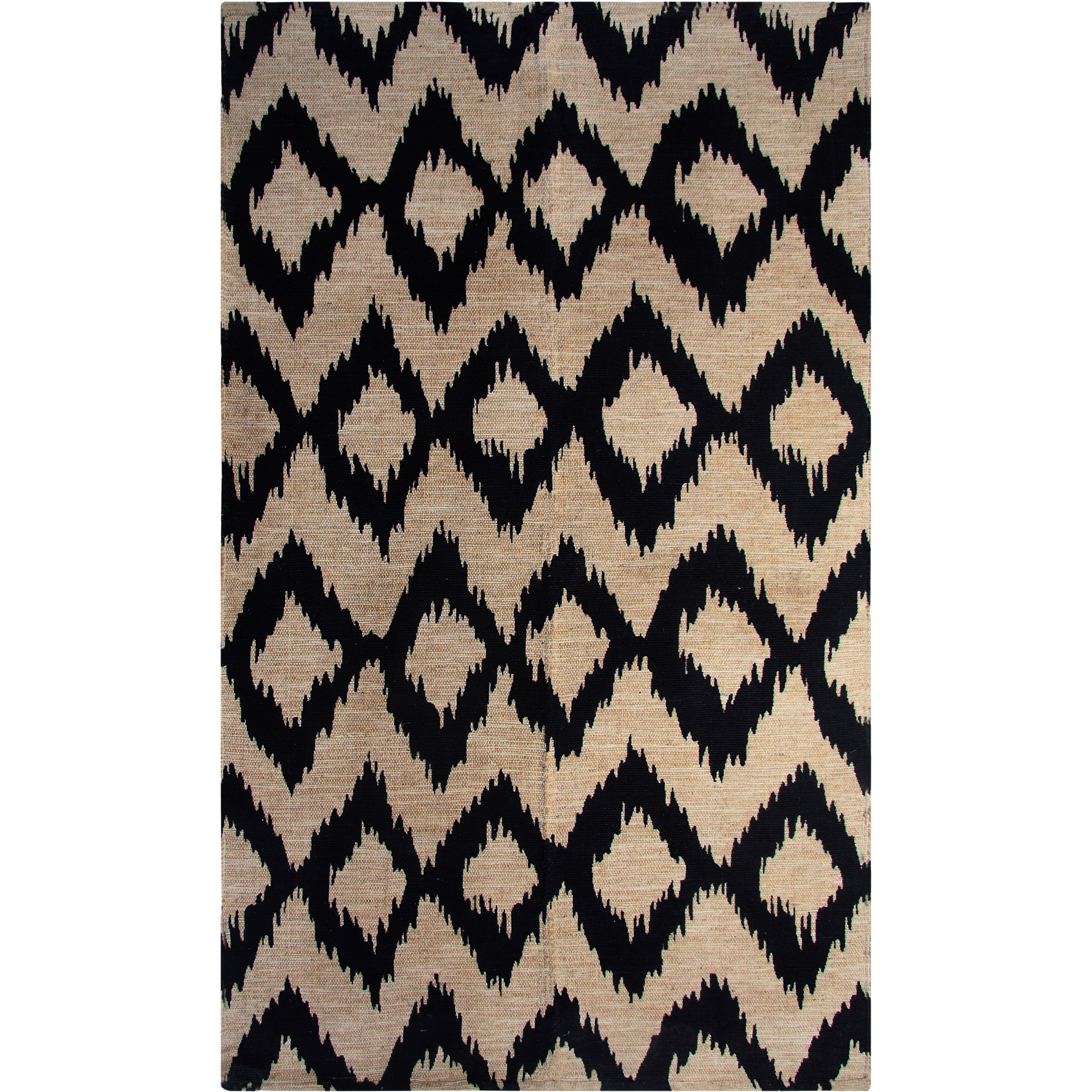 Printed Navy Ikat Area Rug Wayfair