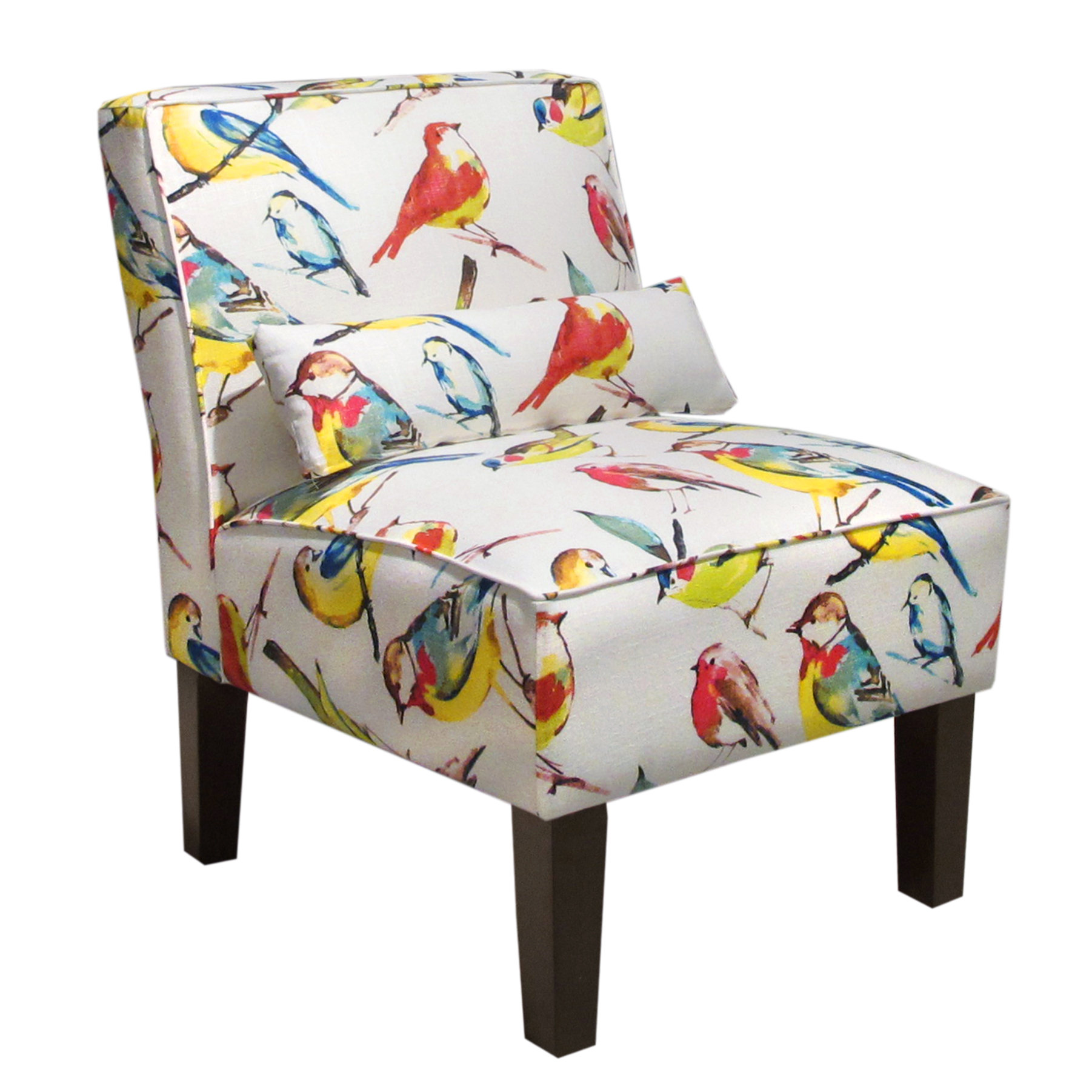 Birdwatcher Fabric Armless Chair Wayfair