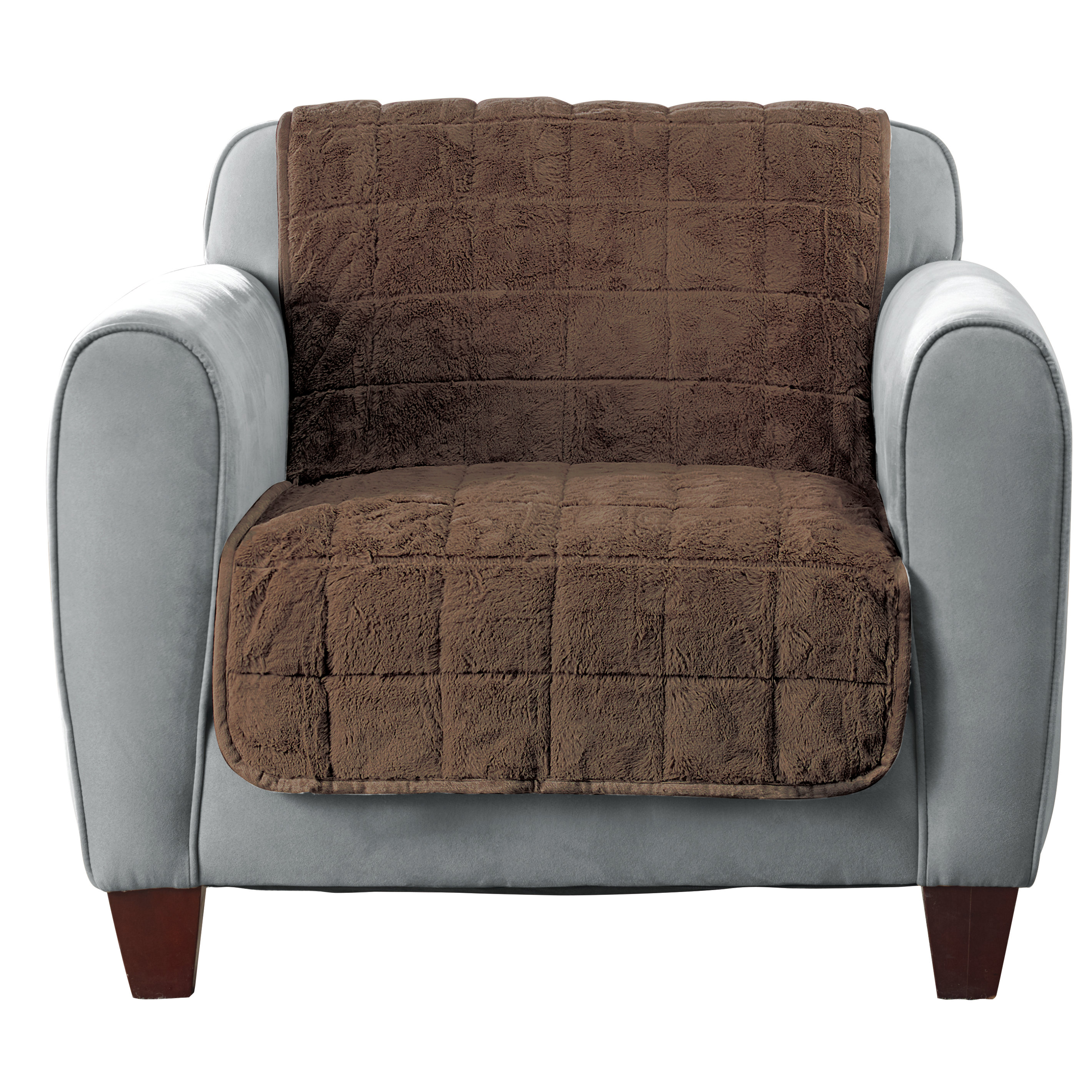 Faux Fur Quilted Armchair Slipcover Wayfair