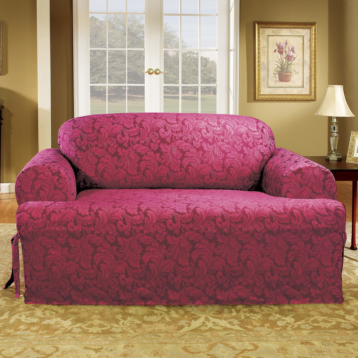 Sure Fit Scroll Classic TCushion Loveseat Slipcover & Reviews Wayfair