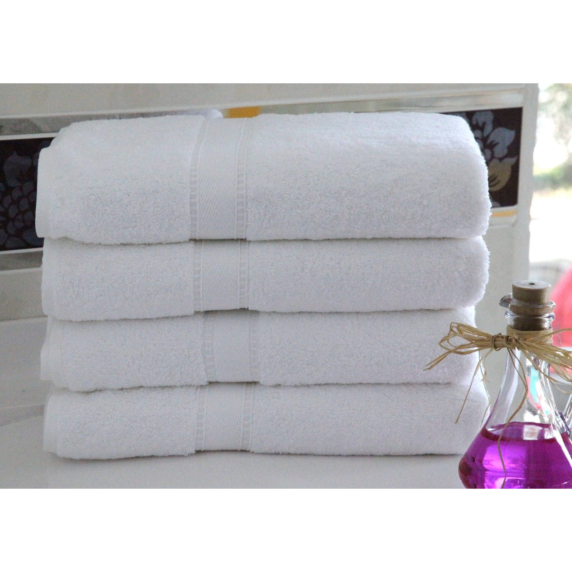 Linum Home Textiles Luxury Hotel & Spa Turkish Cotton 4 Piece Bath