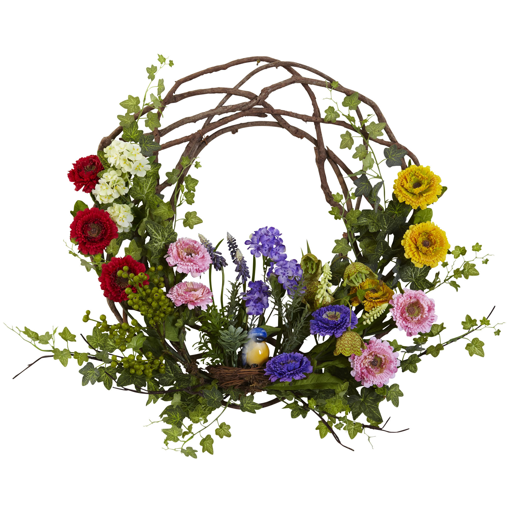 Spring Floral Wreath Wayfair