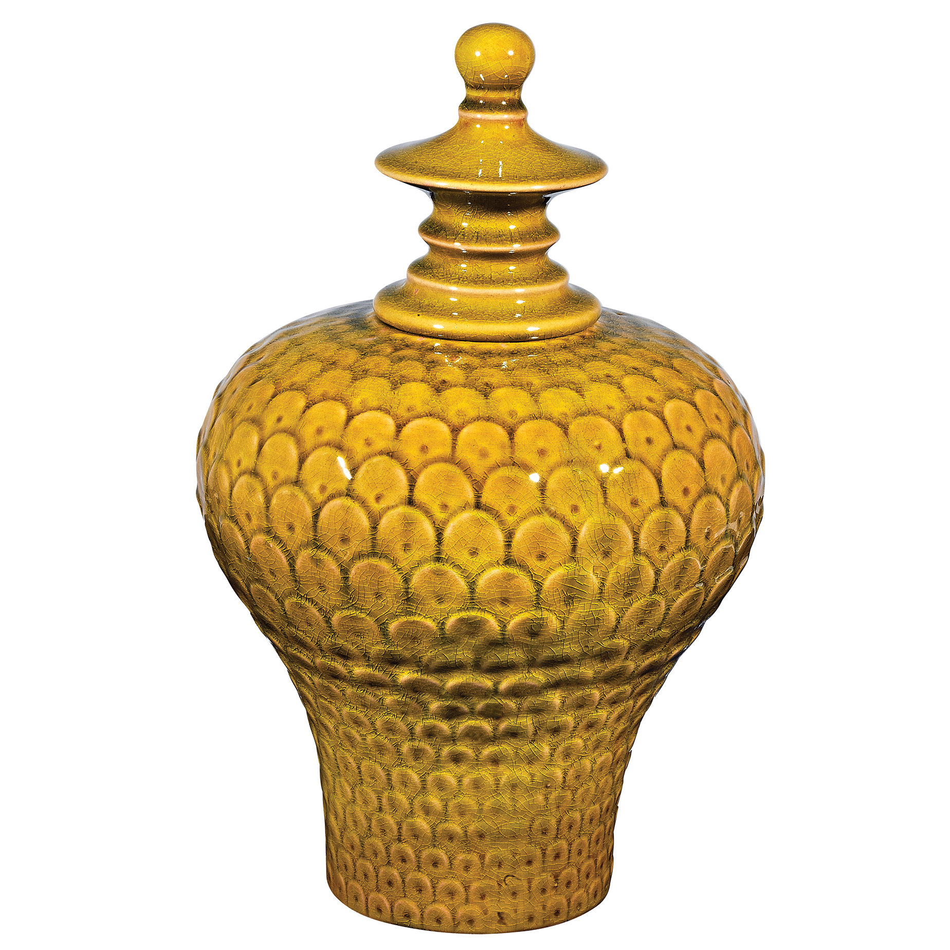 Large Lidded Decorative Urn Wayfair