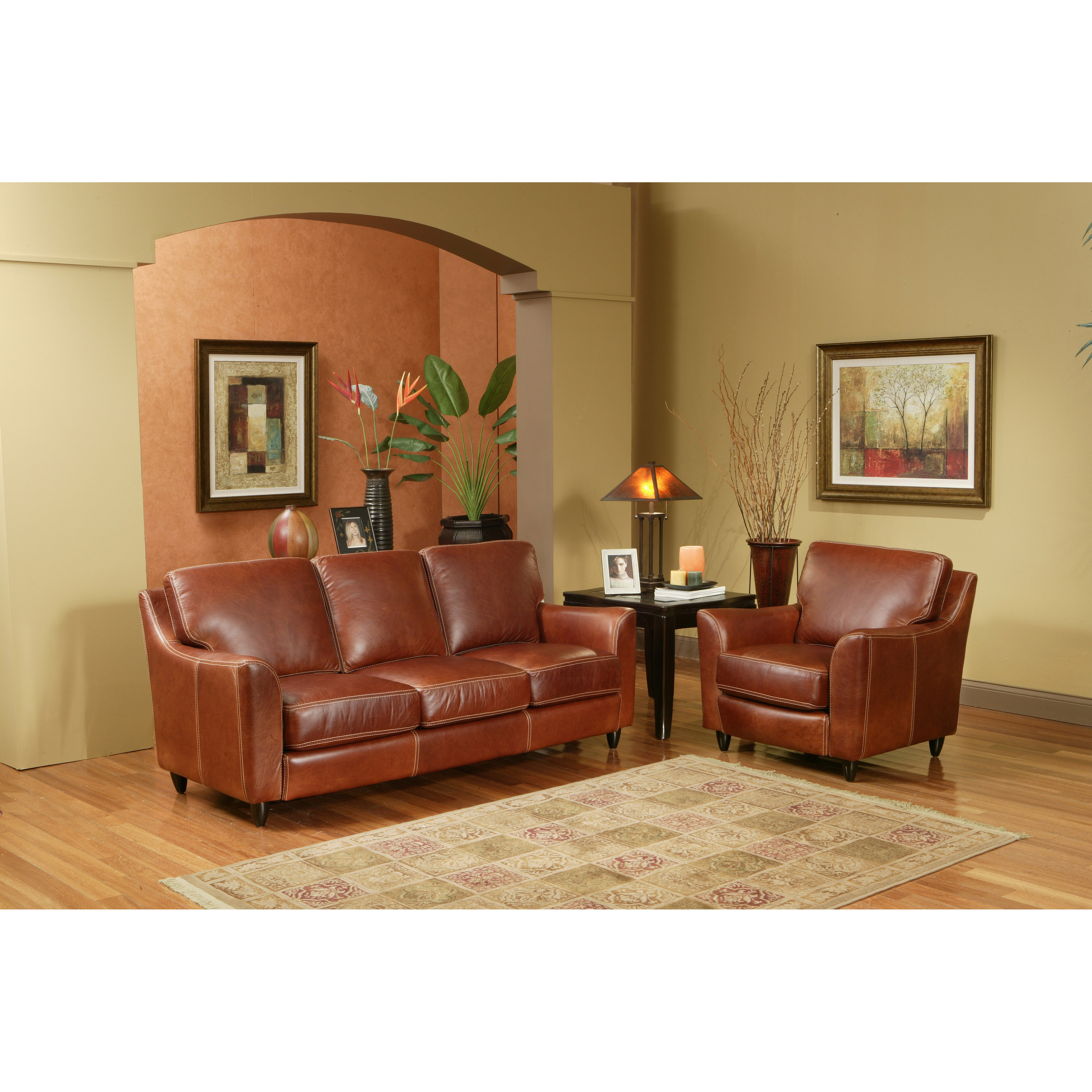 Omnia Leather Great Texas 3 Seat Leather Sofa Set & Reviews Wayfair
