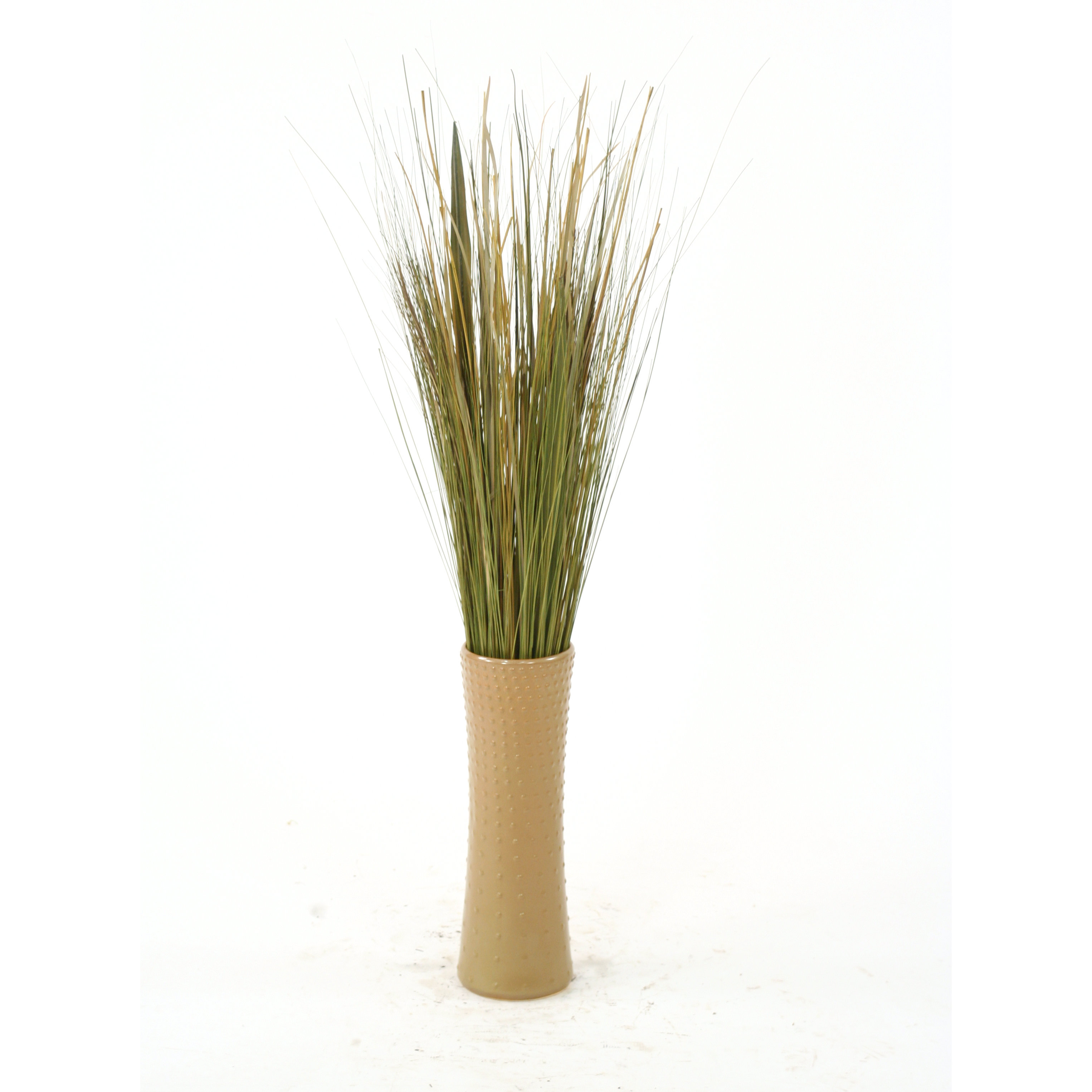 Distinctive Designs Mixed Natural and Silk Grass in Cylinder Stoneware