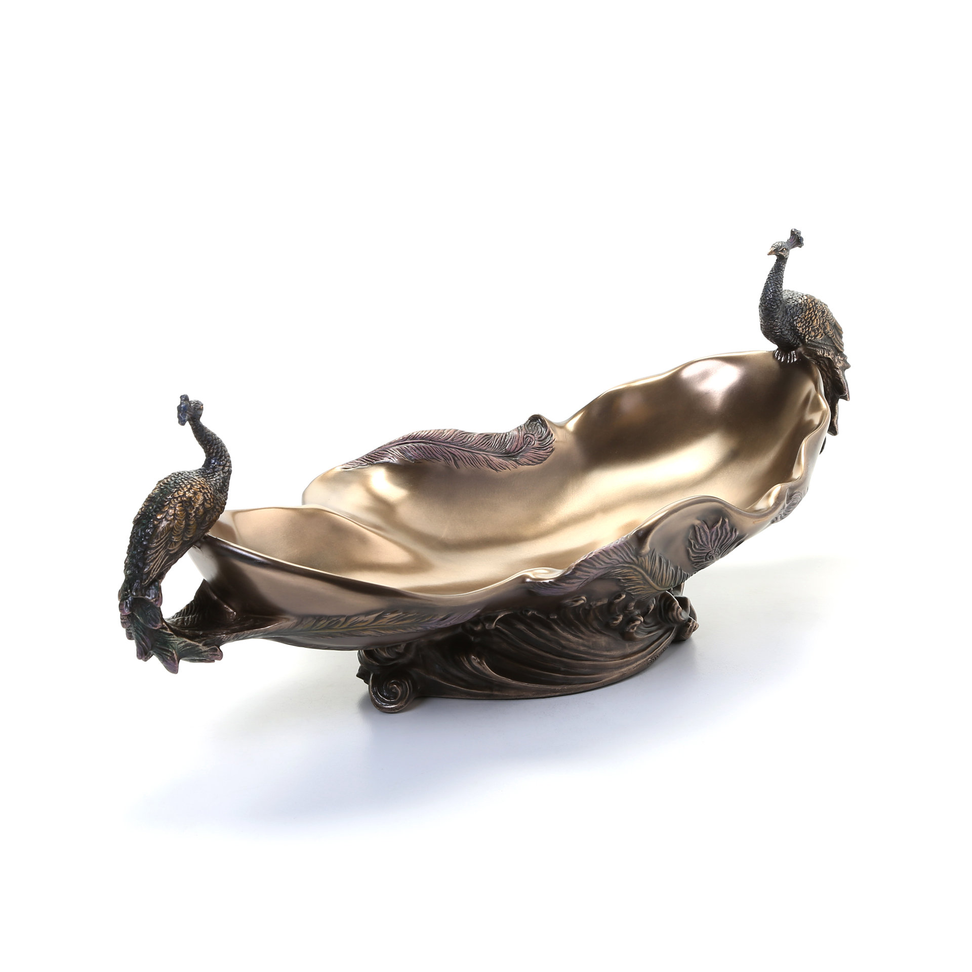 Design Toscano Peacock's Decorative Centerpiece Sculptural Decorative