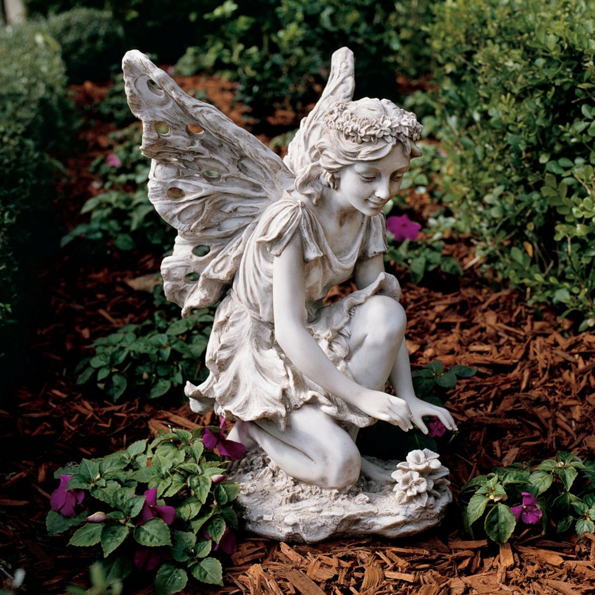 Design Toscano Fiona The Flower Fairy Statue & Reviews ...