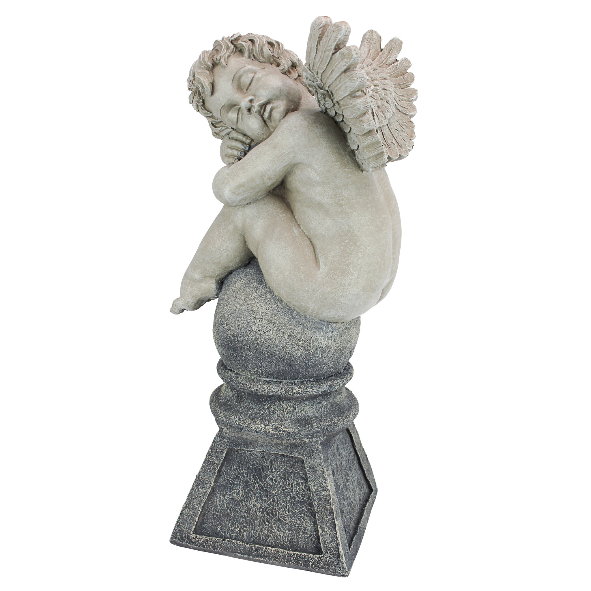 resin cherub garden statues