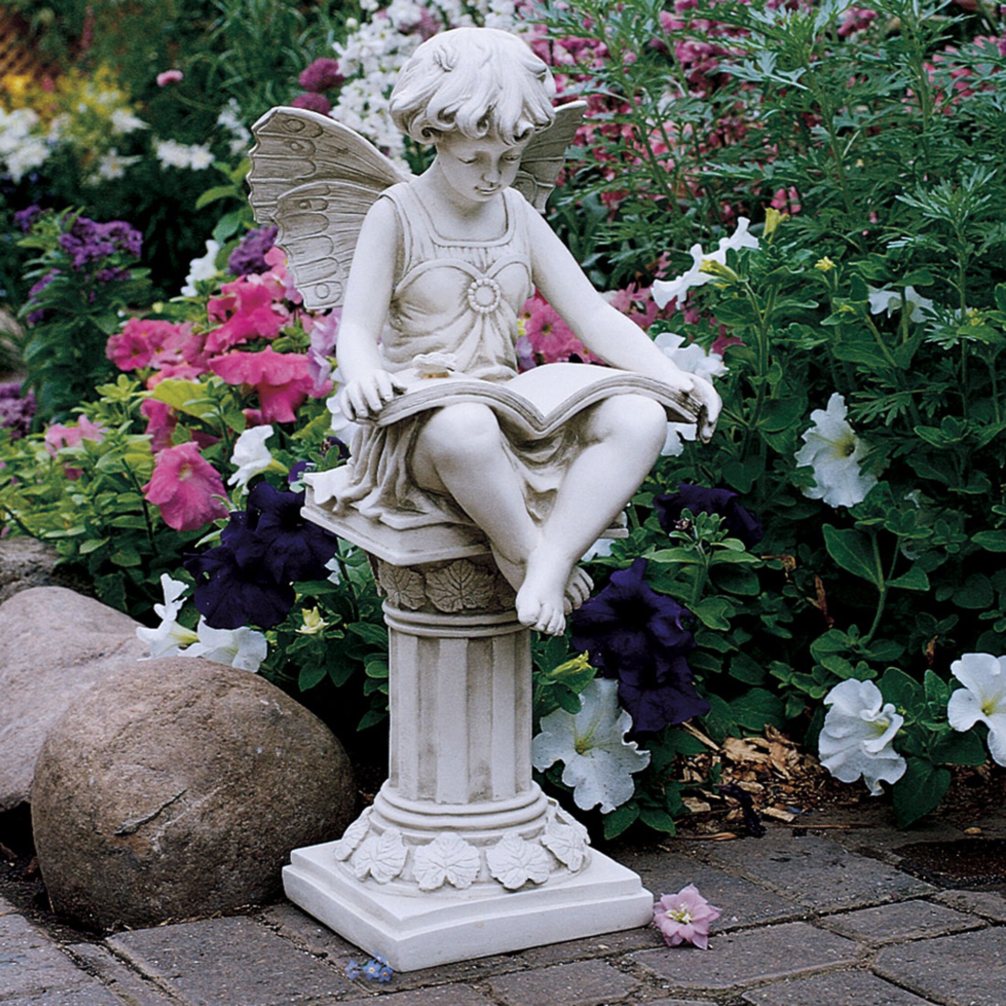 design toscano the secret garden gazing fairy statue