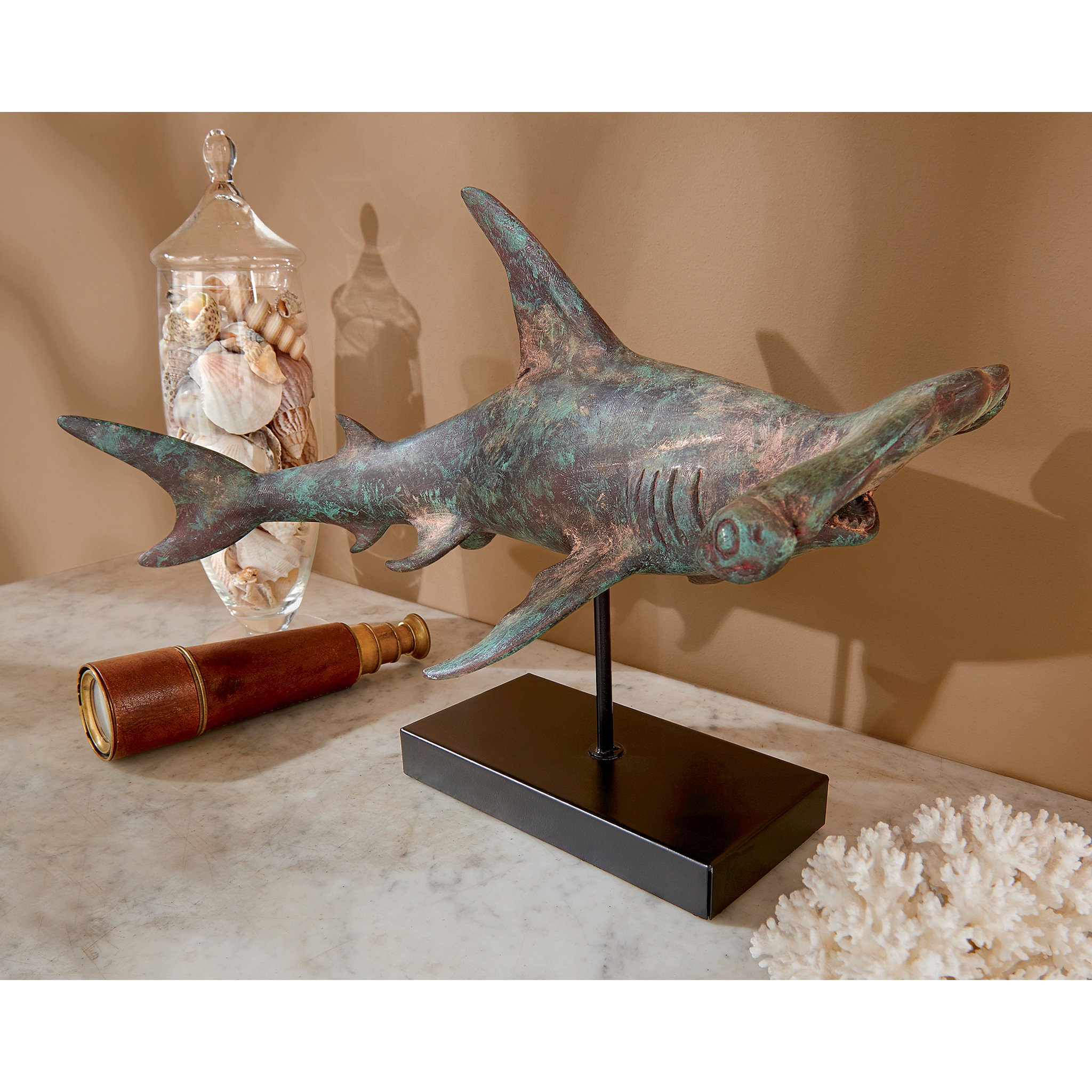 Consummate Predator Hammerhead Shark Statue Wayfair
