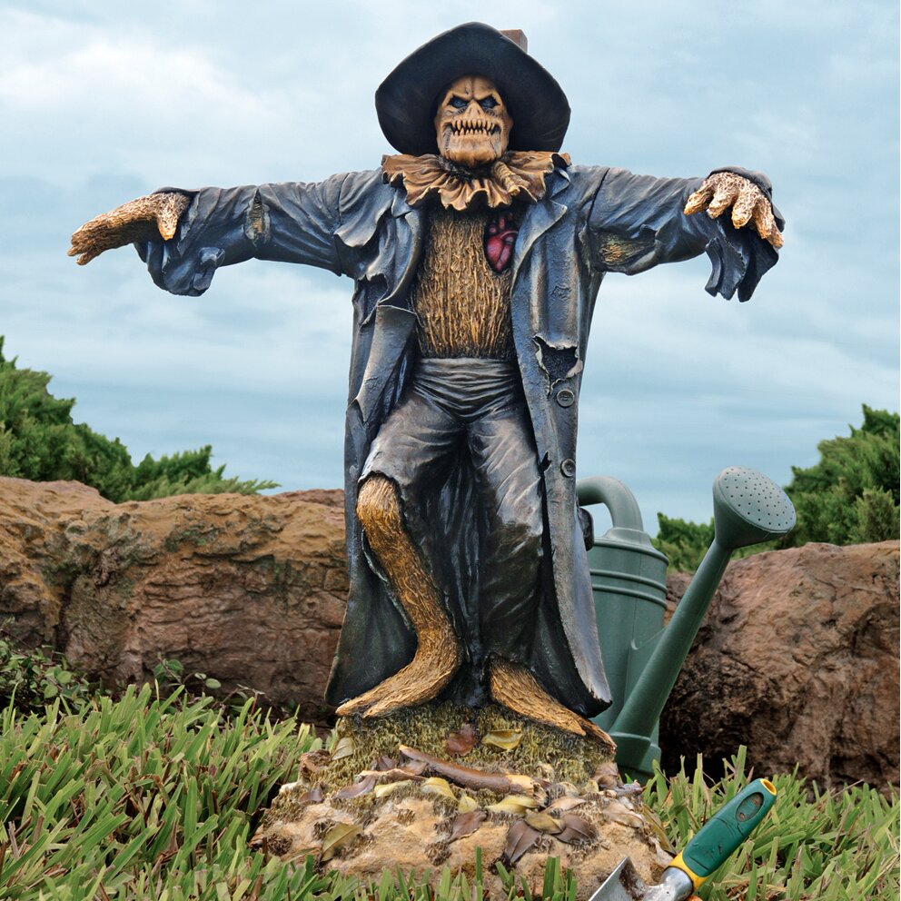 Harvest of Evil Garden Scarecrow Statue | Wayfair