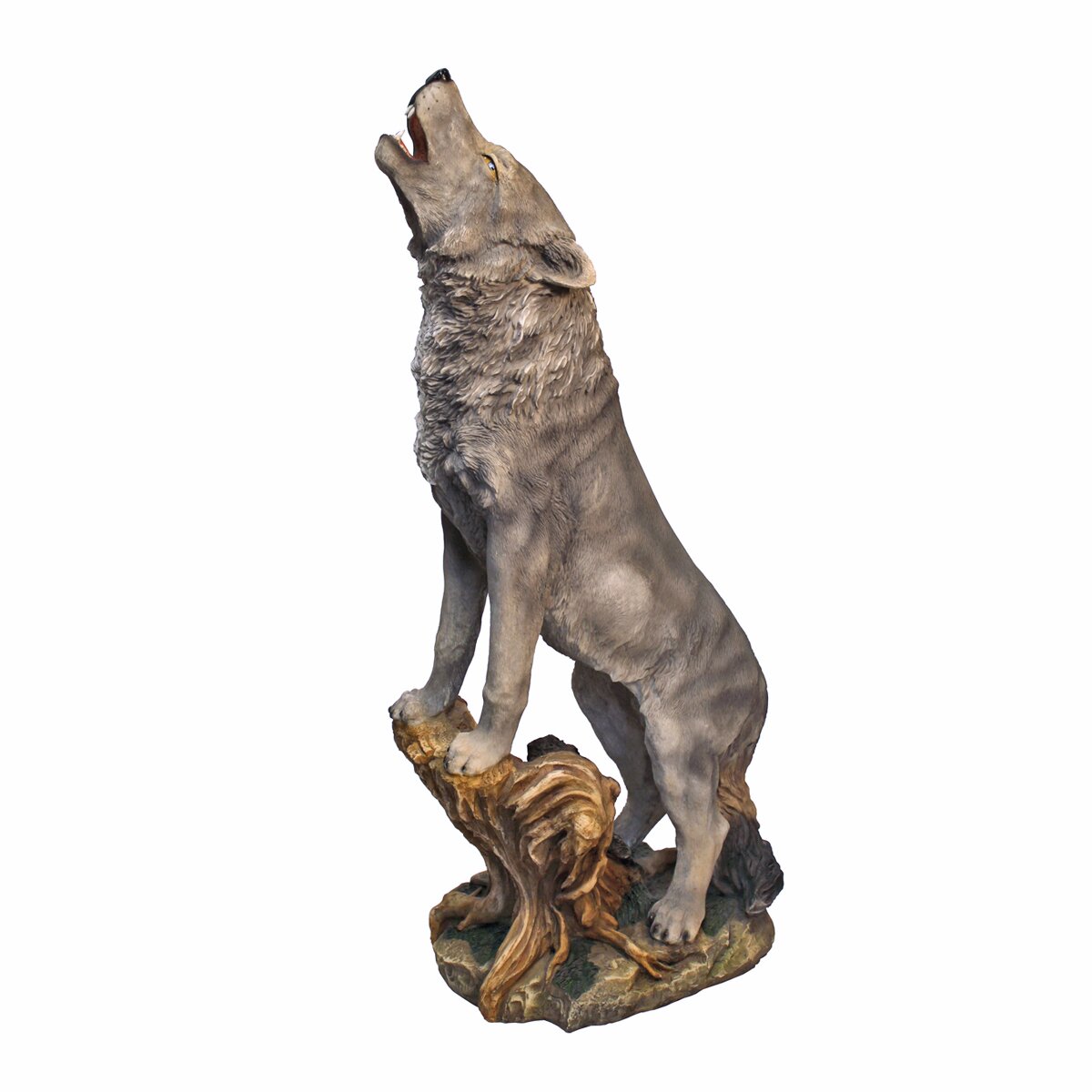 Design Toscano Howling Lone Wolf Garden Statue & Reviews | Wayfair