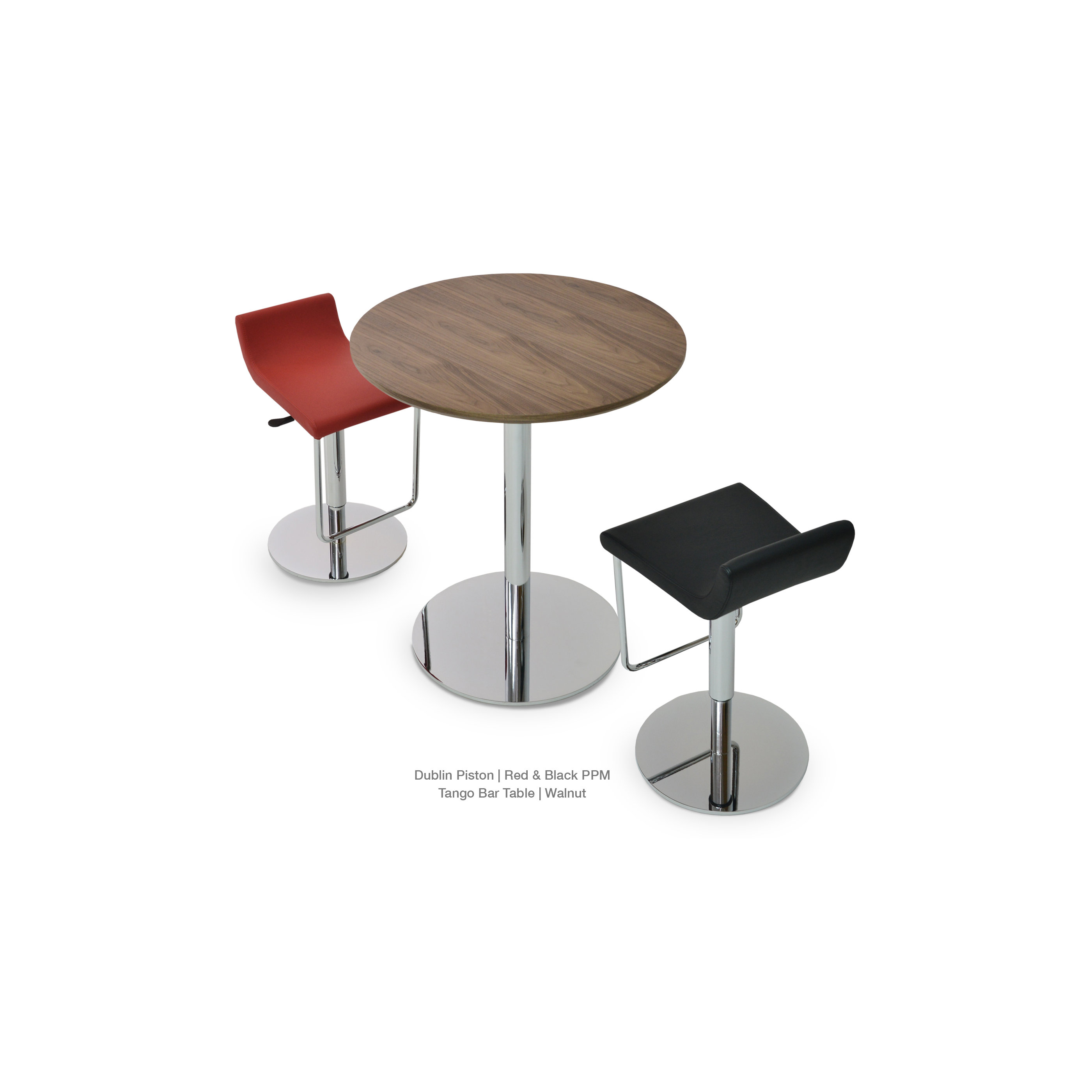 sohoConcept Dublin Piston Adjustable Height Swivel Bar Stool AllModern