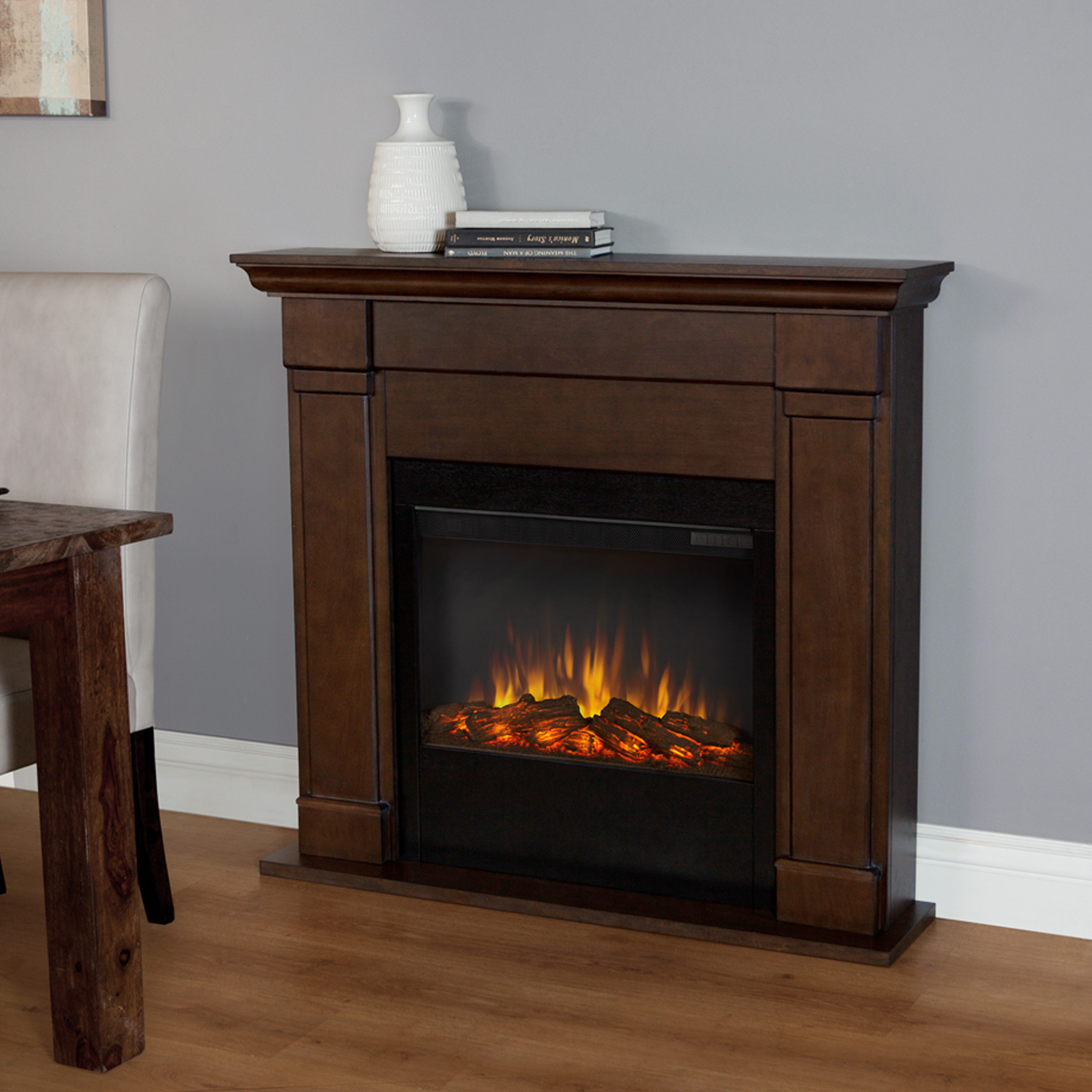 Lowry Slim Wall Mount Electric Fireplace | Wayfair