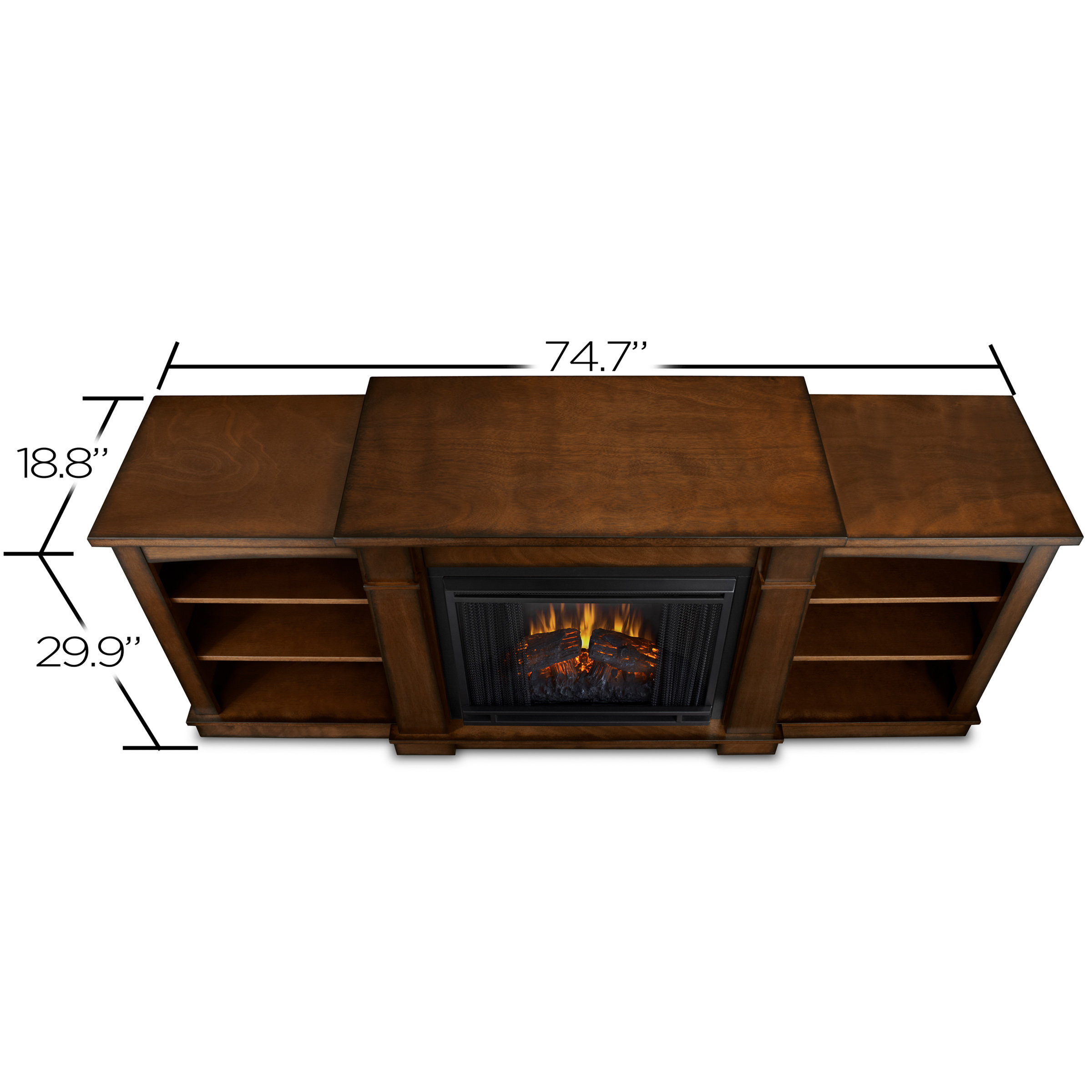 Hawthorne TV Stand with Electric Fireplace Wayfair