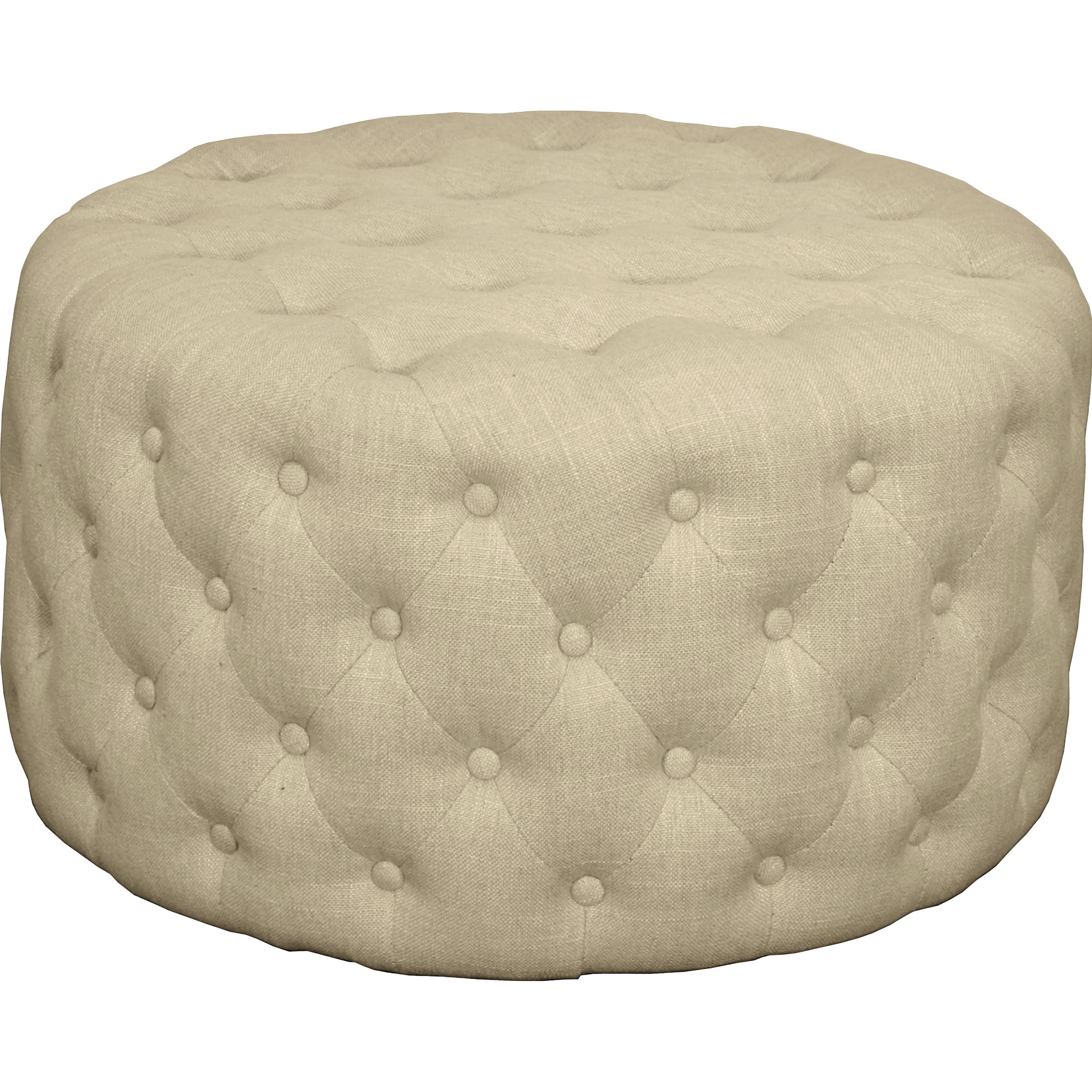 New Pacific Direct Lulu Round Tufted Ottoman & Reviews Wayfair.ca
