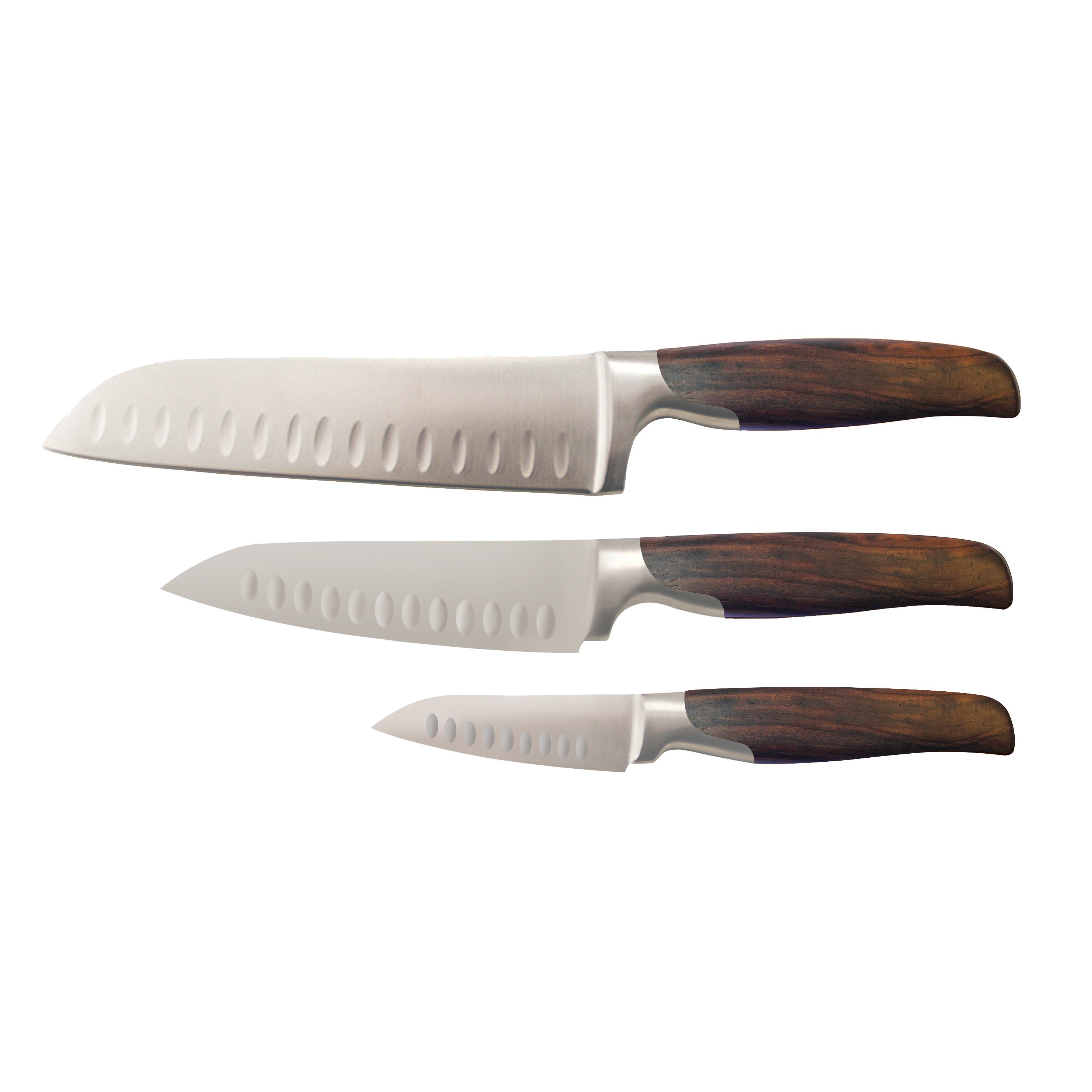 santoku knife set with block