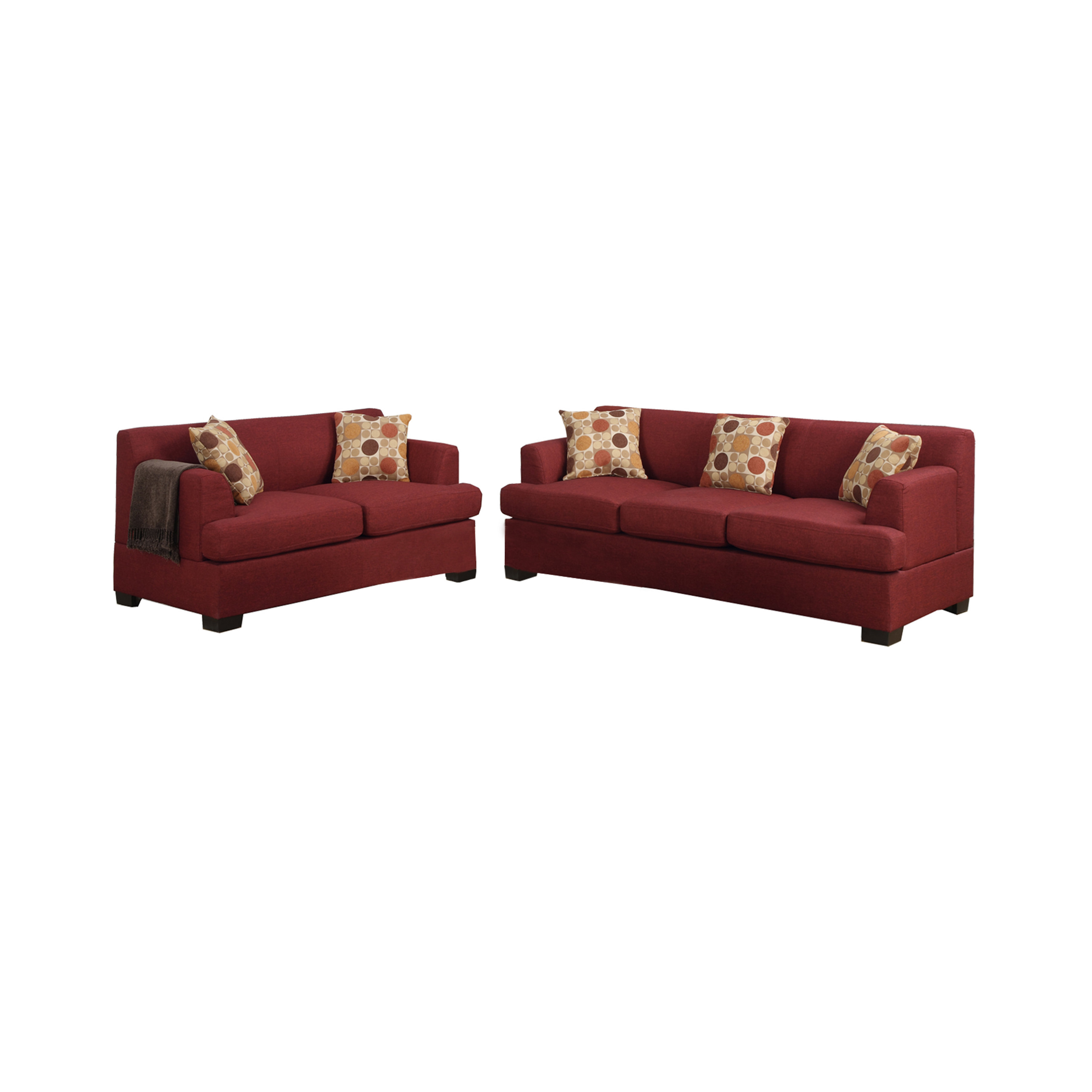 Poundex Bobkona Baldwin Sofa and Loveseat Set & Reviews Wayfair