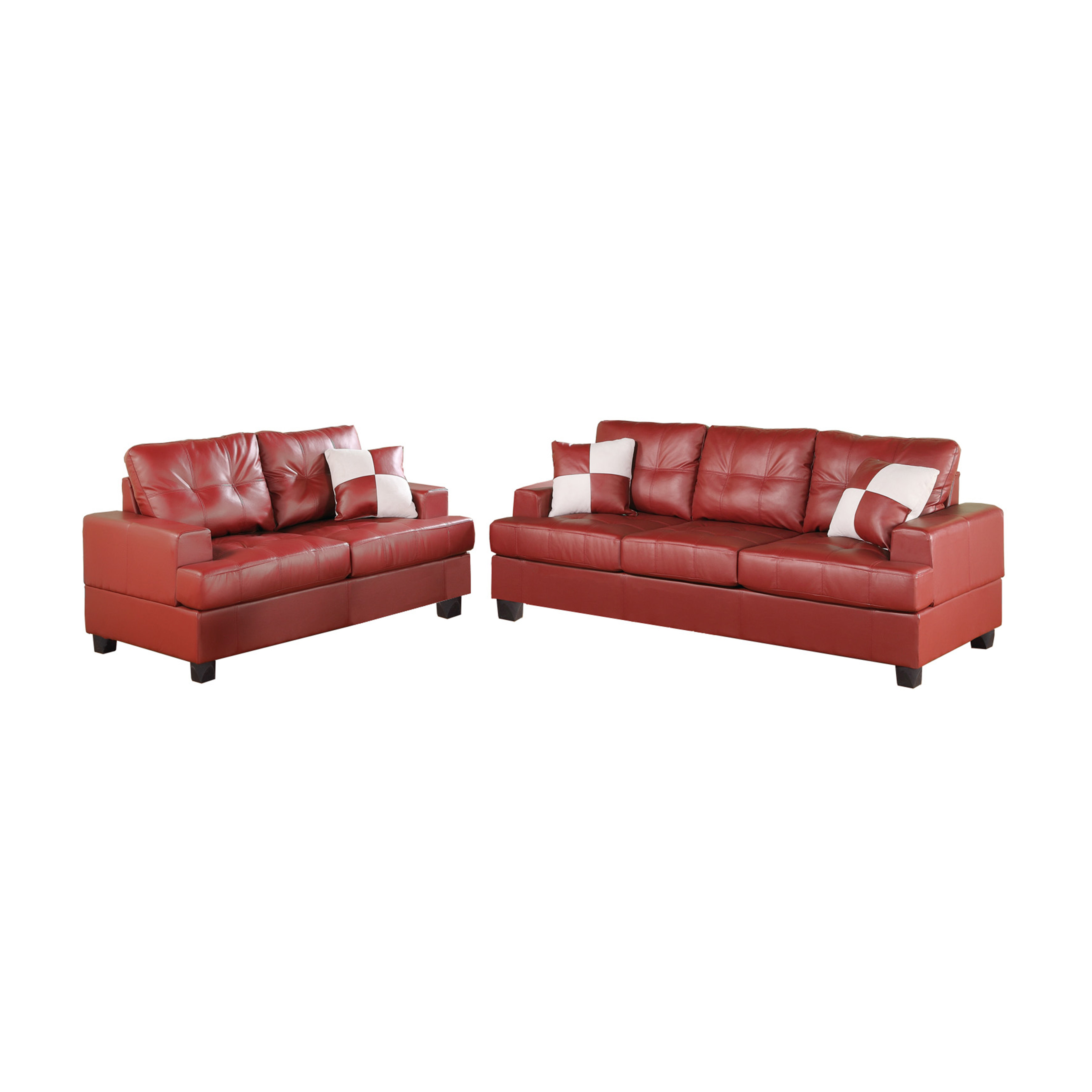 Poundex Bobkona Sherman Sofa and Loveseat Set & Reviews Wayfair
