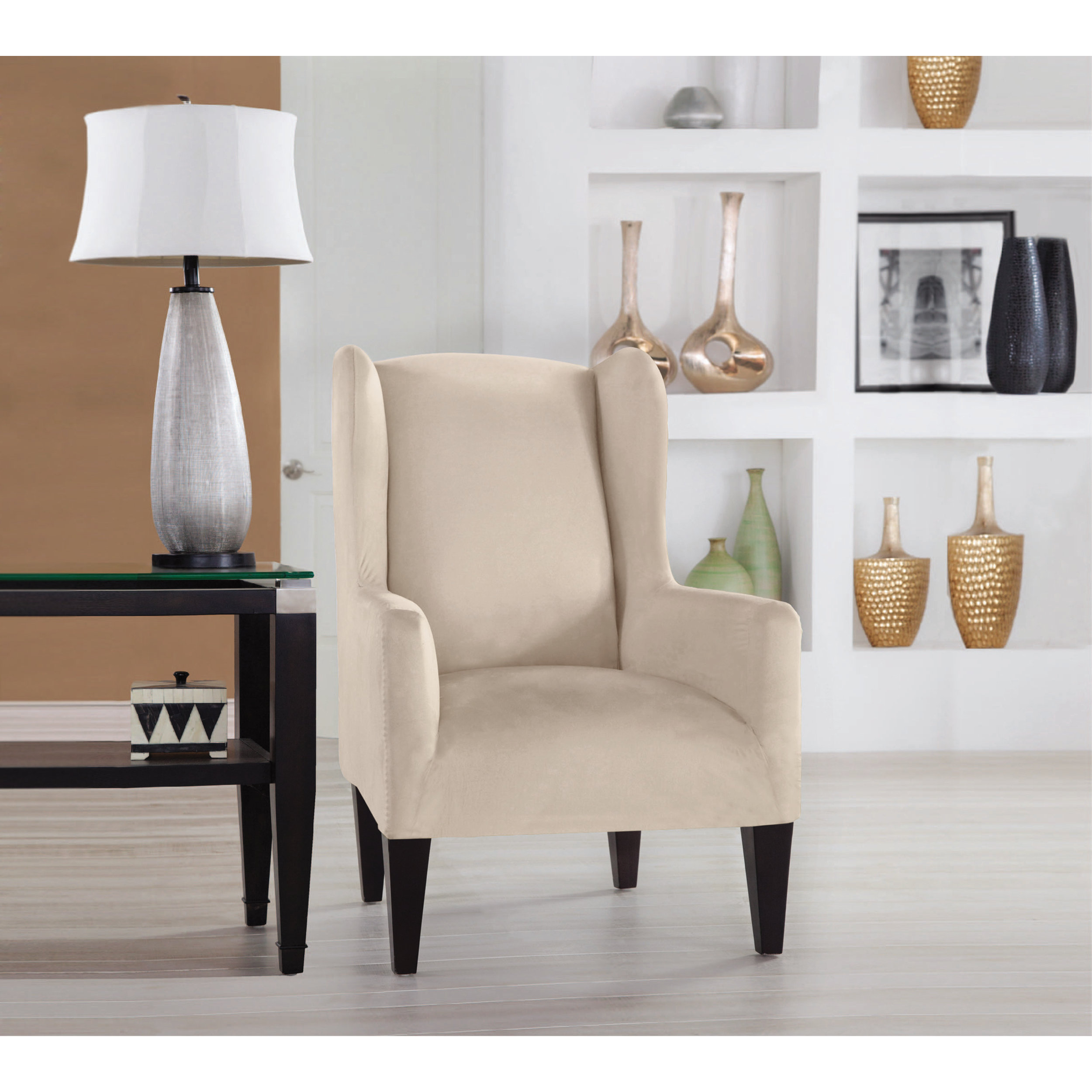 Tailor Fit Wingback Chair Slipcover | Wayfair