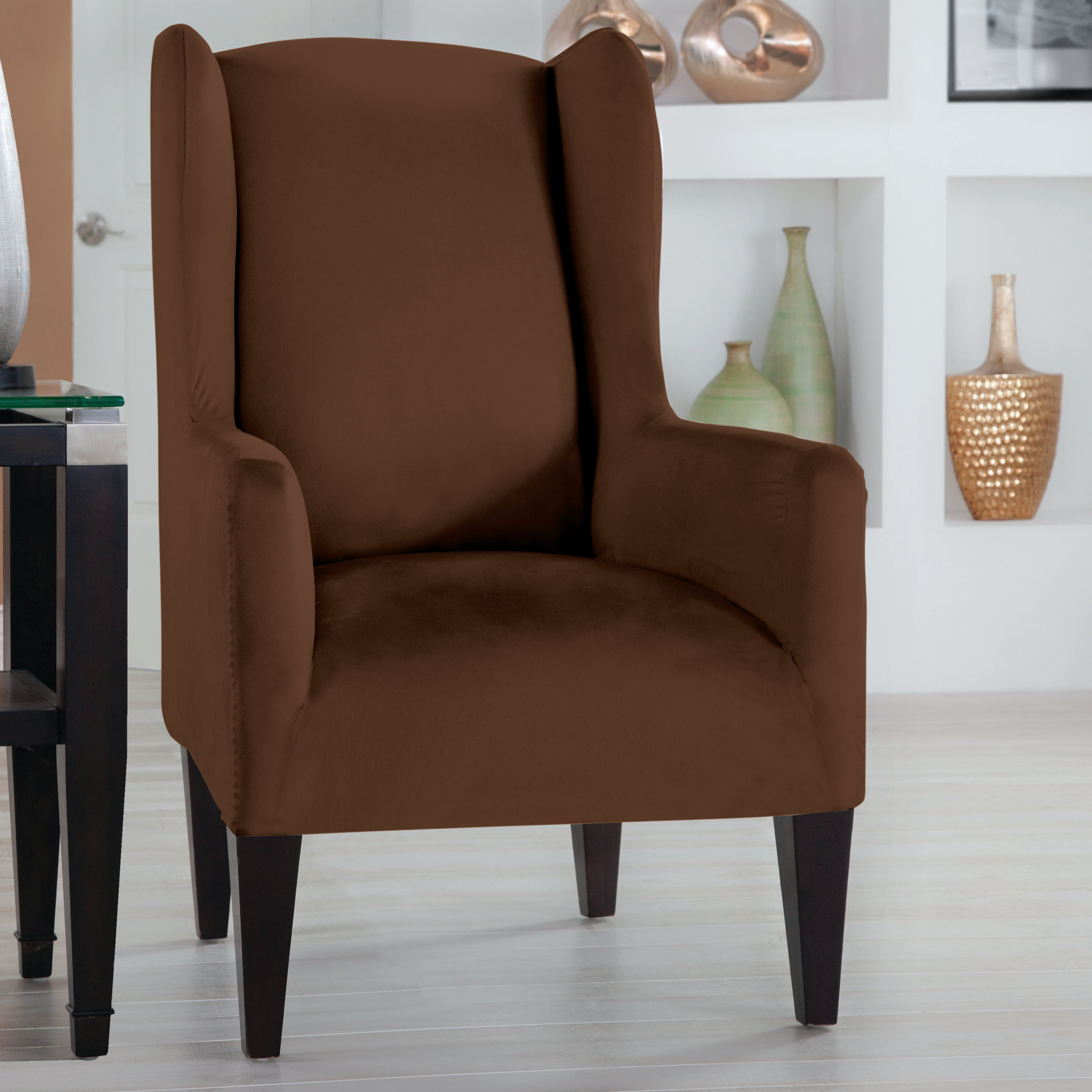 Tailor Fit Wingback Chair Slipcover Wayfair