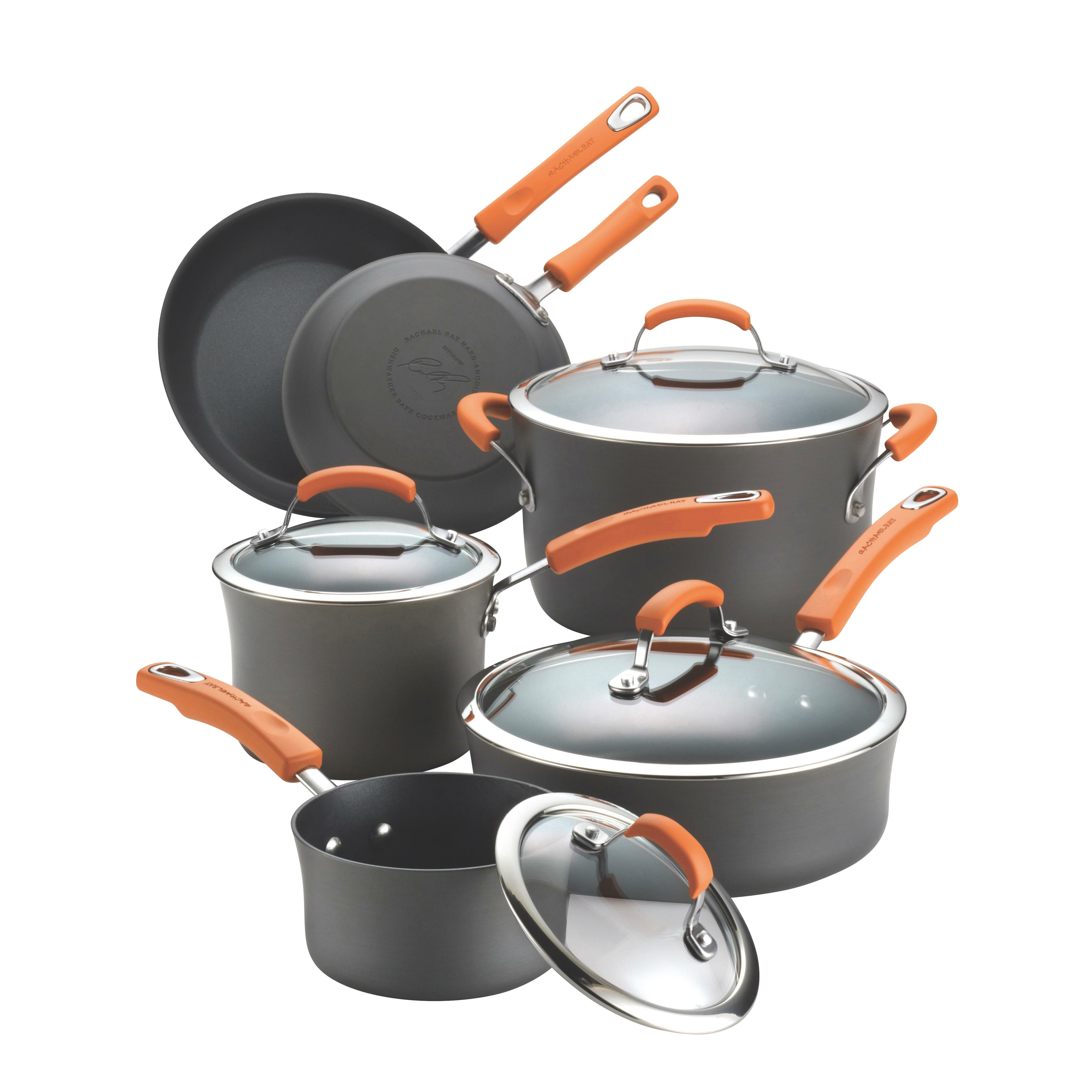 Hard Anodized Non Stick 10 Piece Cookware Set Wayfair