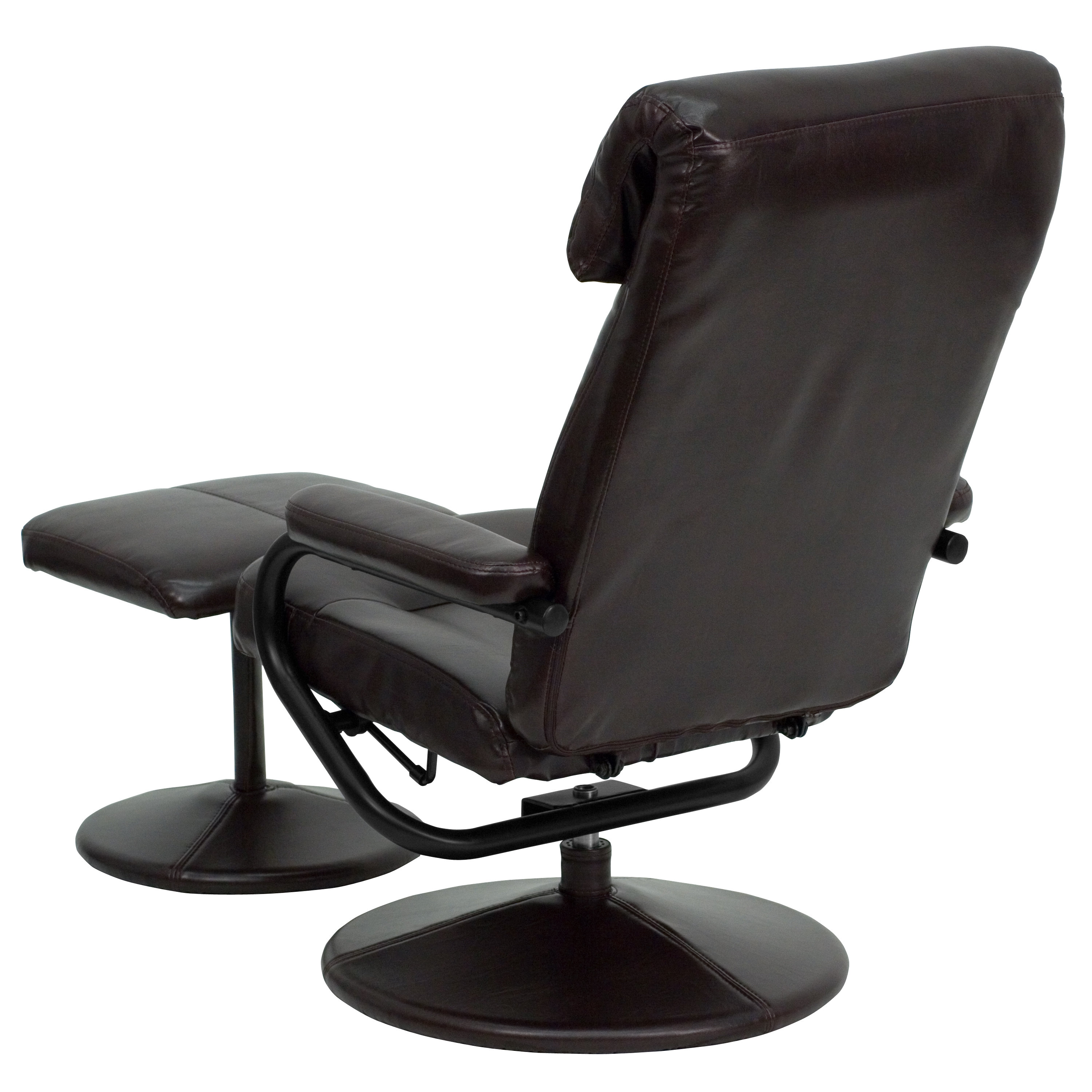 Flash Furniture Contemporary Leather Recliner and Ottoman & Reviews