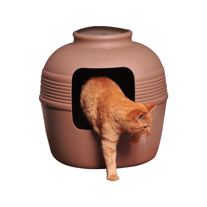 Covered Hidden Cat Litter Box with Decorative Planter