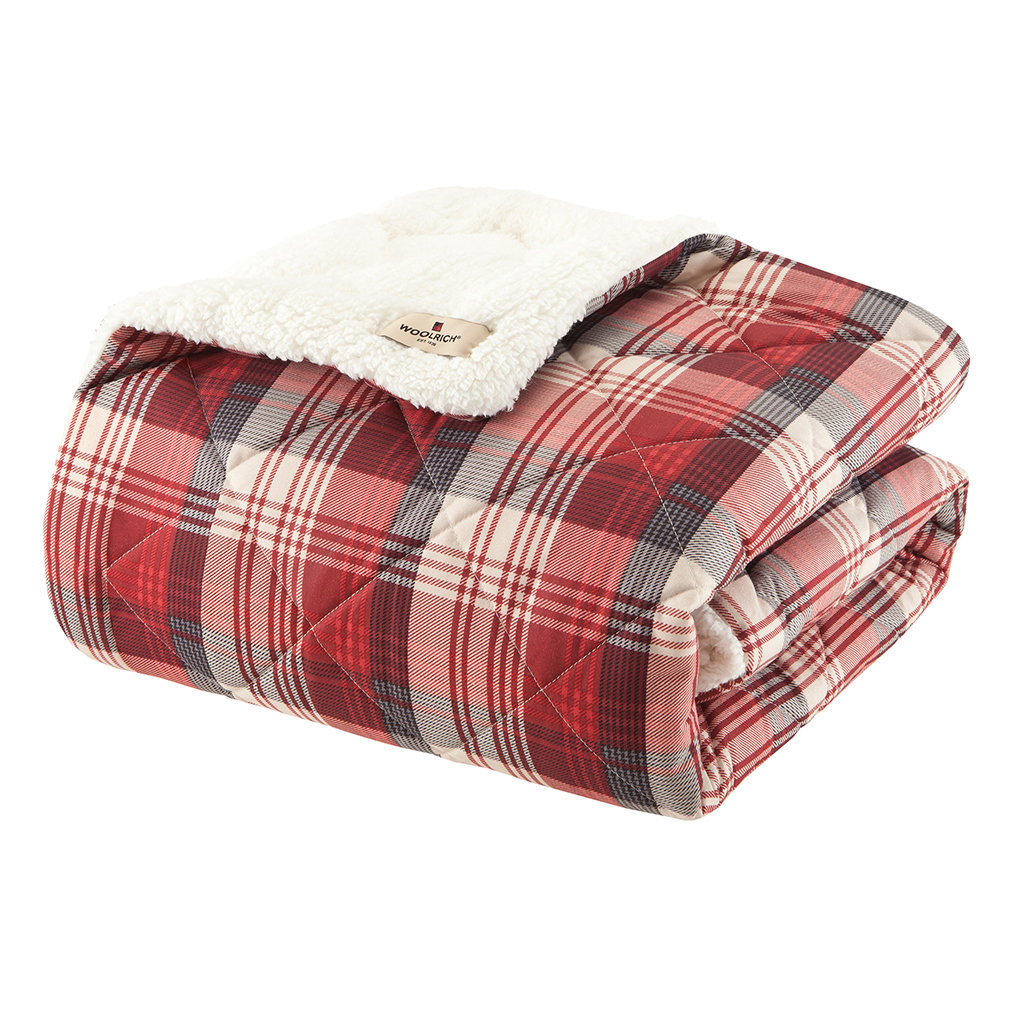 Woolrich Woolrich Tasha Down Alternative Softspun Fabric Throw