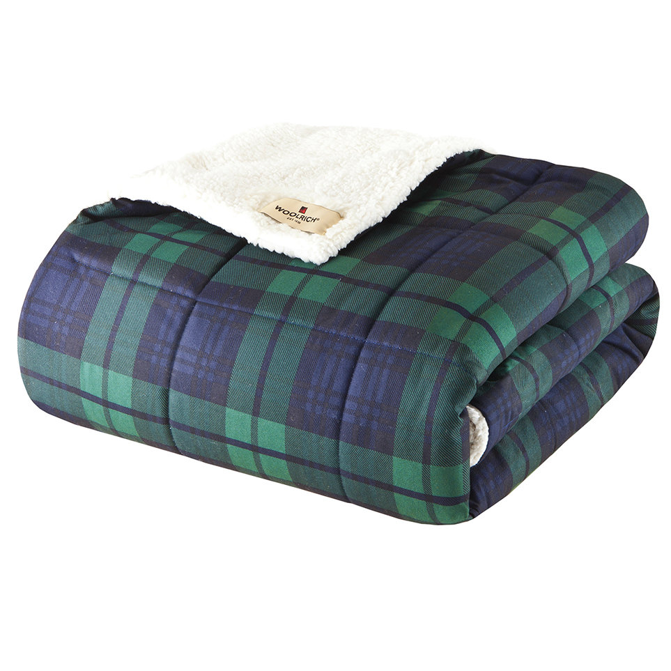 Woolrich Woolrich Brewster Down Alternative Softspun Fabric Throw