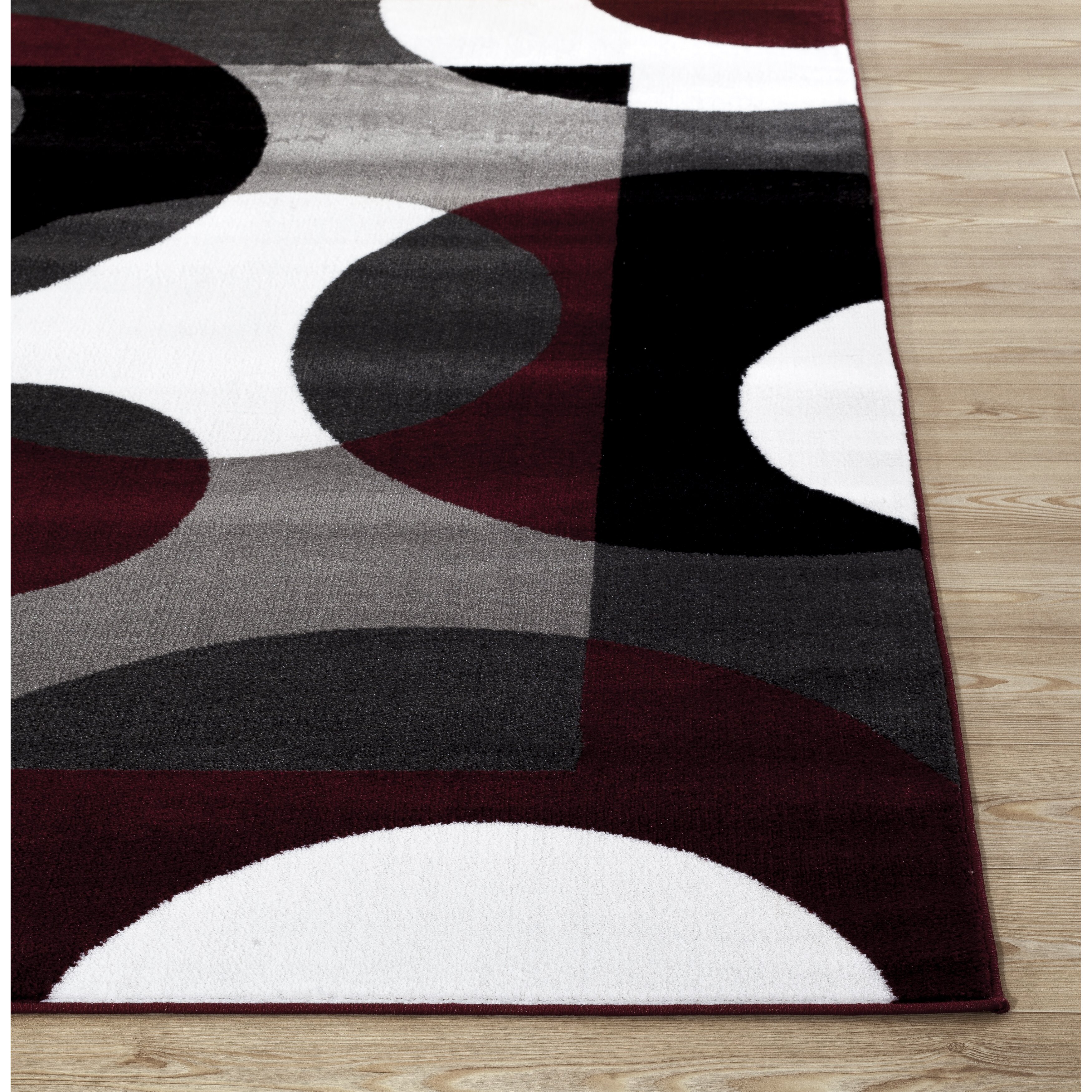 World Rug Gallery Alpine Burgundy Area Rug & Reviews | Wayfair