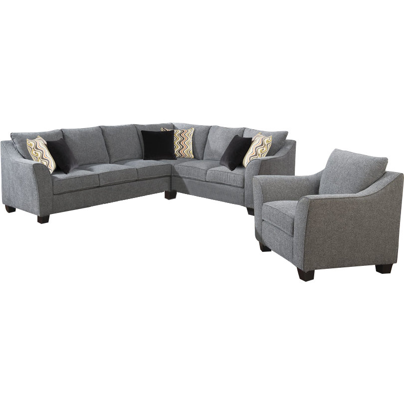 Emerald Home Furnishings Calvina Sectional & Reviews Wayfair