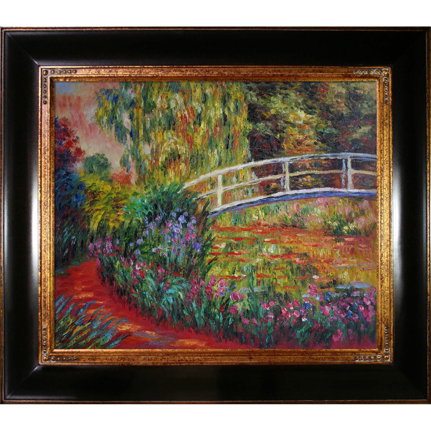 The Japanese Bridge by Claude Monet Framed Original Painting | Wayfair