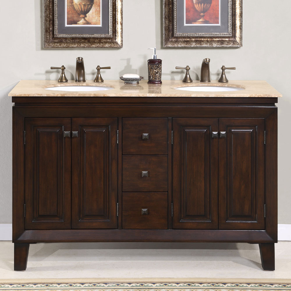 Jessica 55" Double Bathroom Vanity Set Wayfair