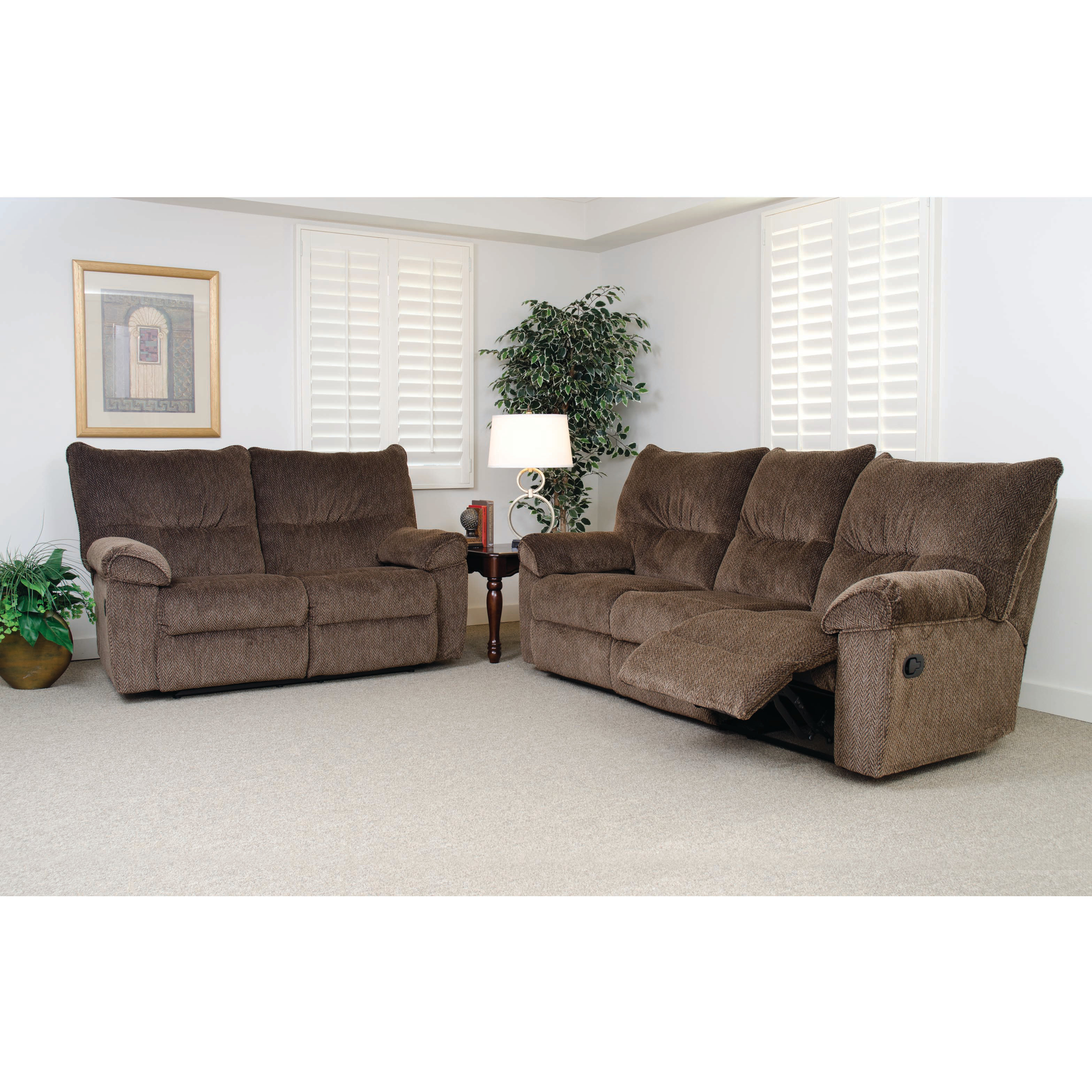 Serta Upholstery Double Reclining Loveseat & Reviews Wayfair