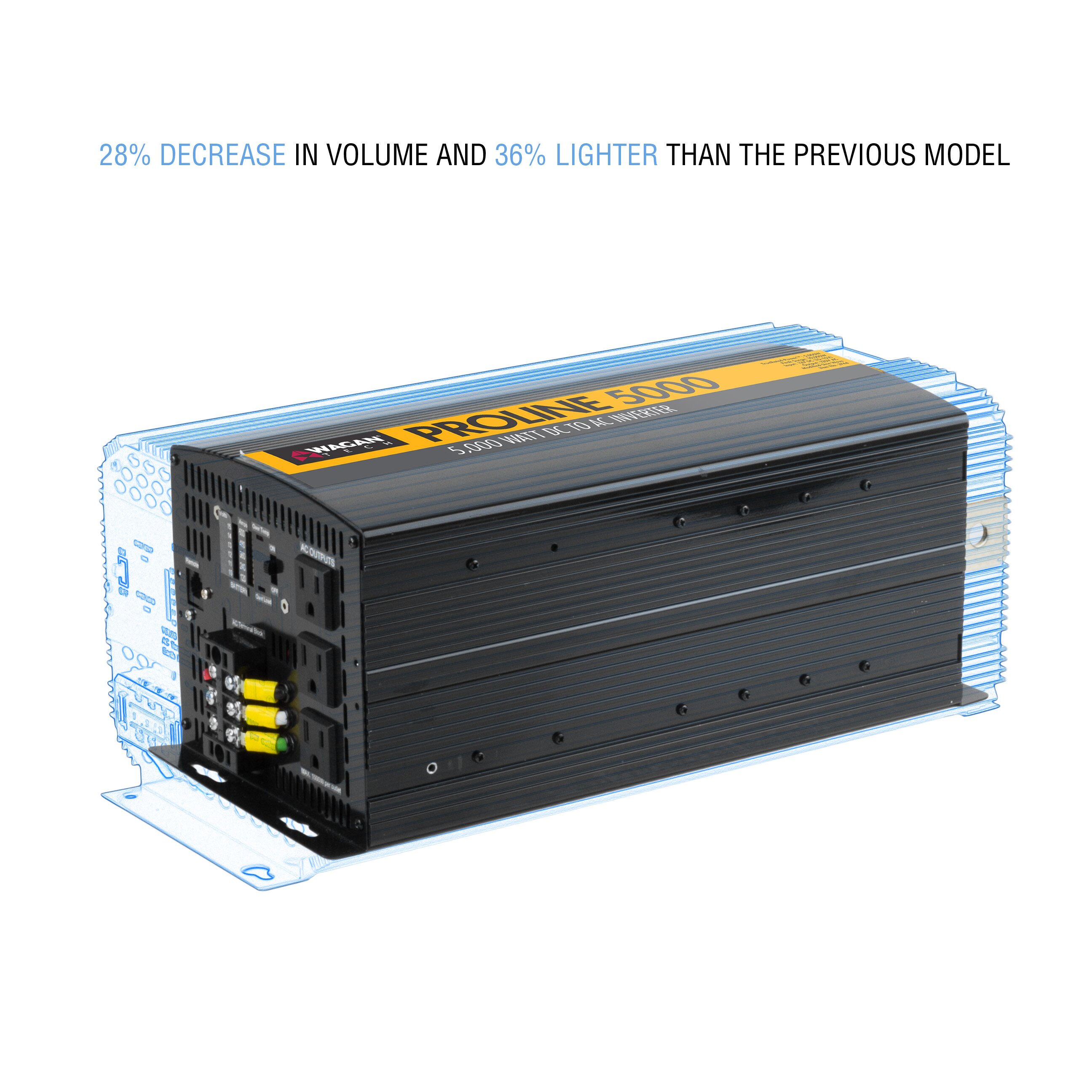 5000 Watt Proline 12 Volt Dc To Ac Power Inverter Wayfair