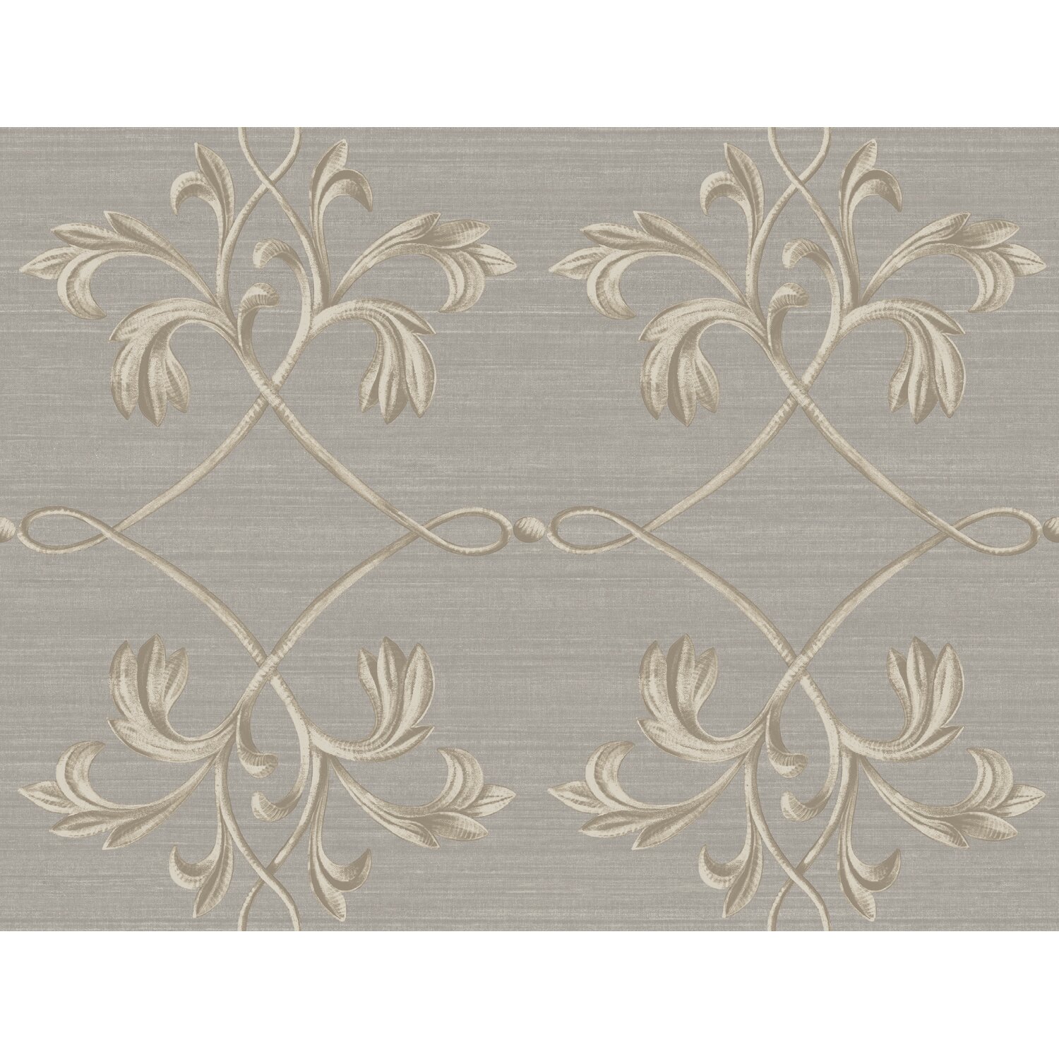 Brilliance April Acanthus Lattice 27 39 X 27 Quot Scroll 3d Embossed Wallpaper Wayfair