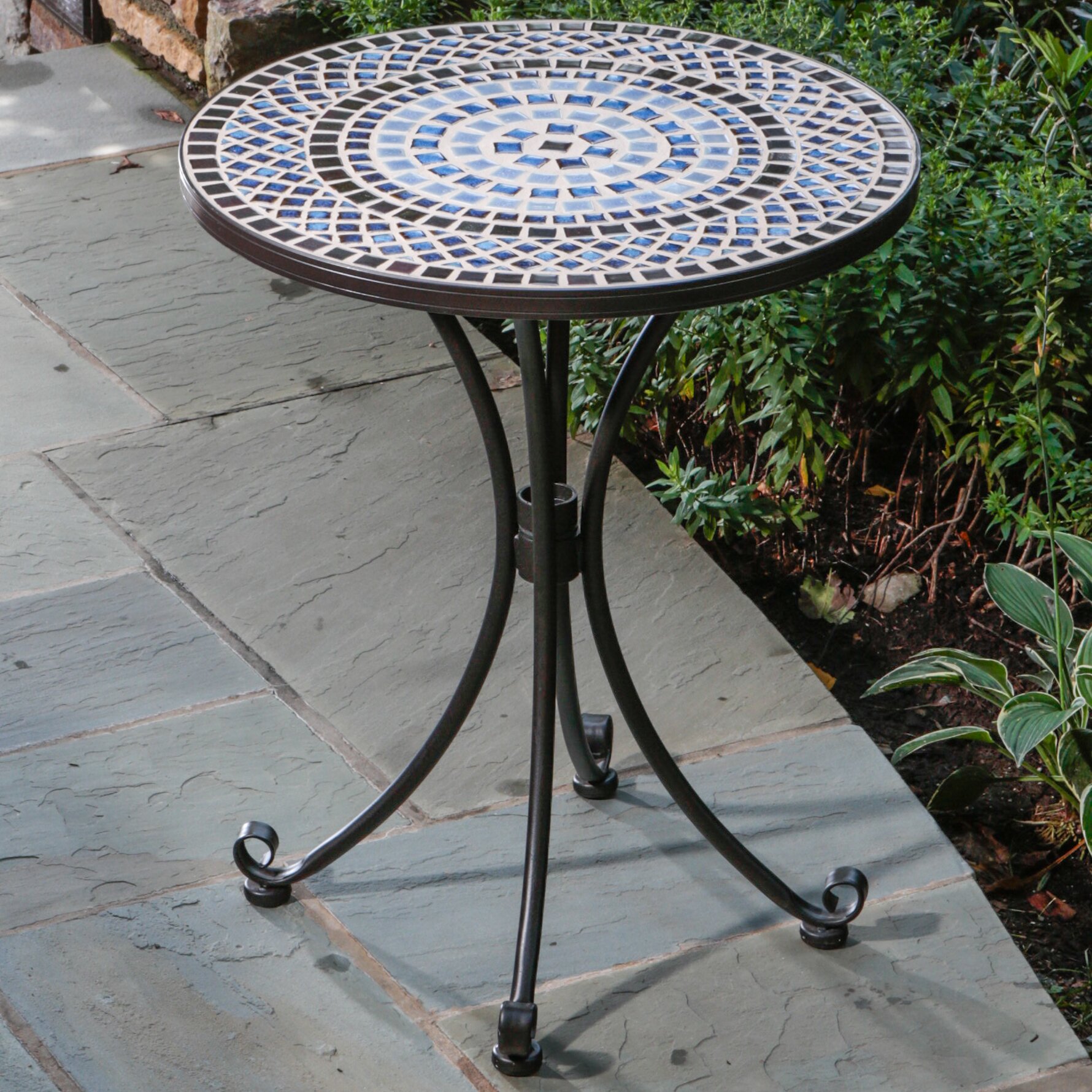 mosaic outdoor table