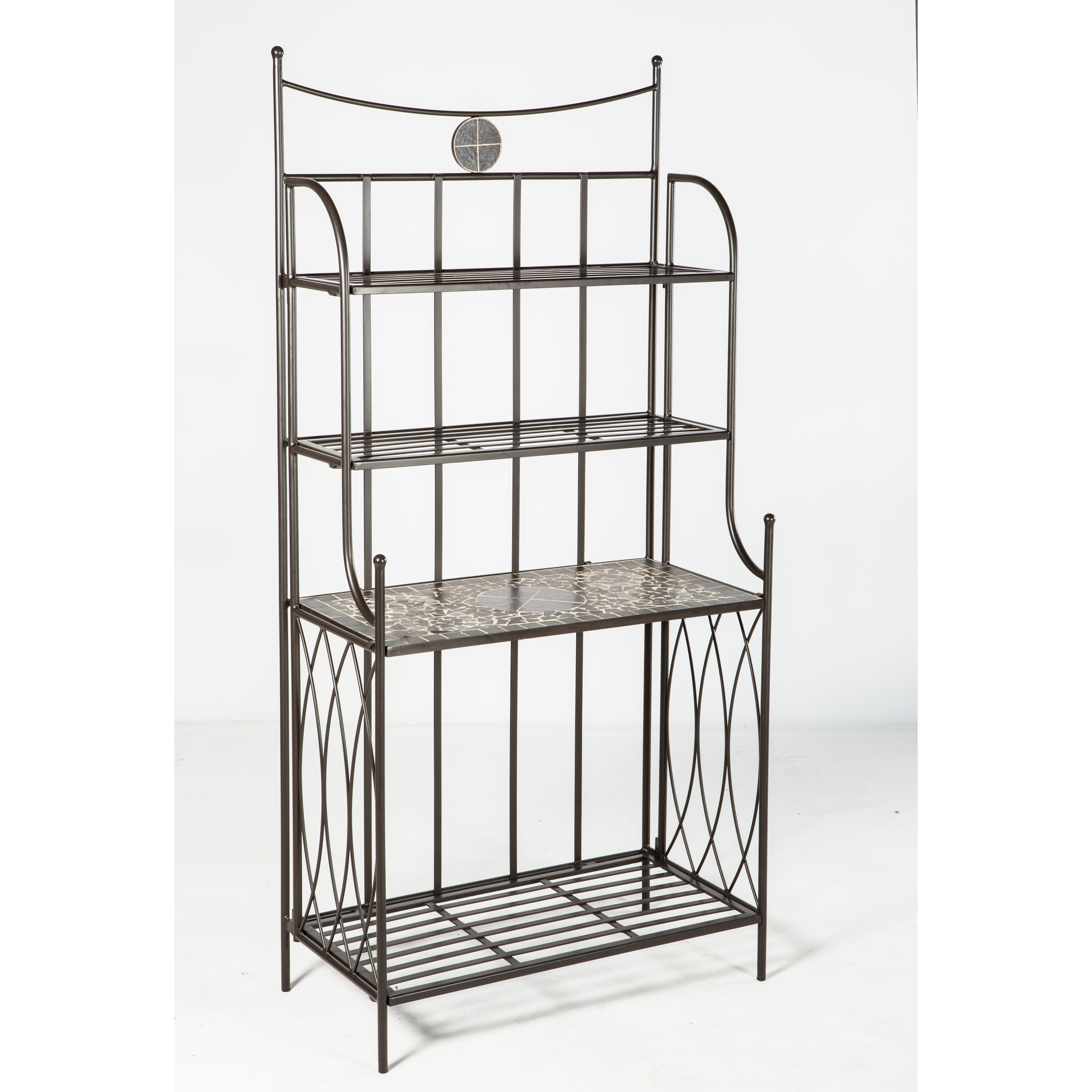 Vulcano Mosaic Outdoor Bakers Rack Wayfair
