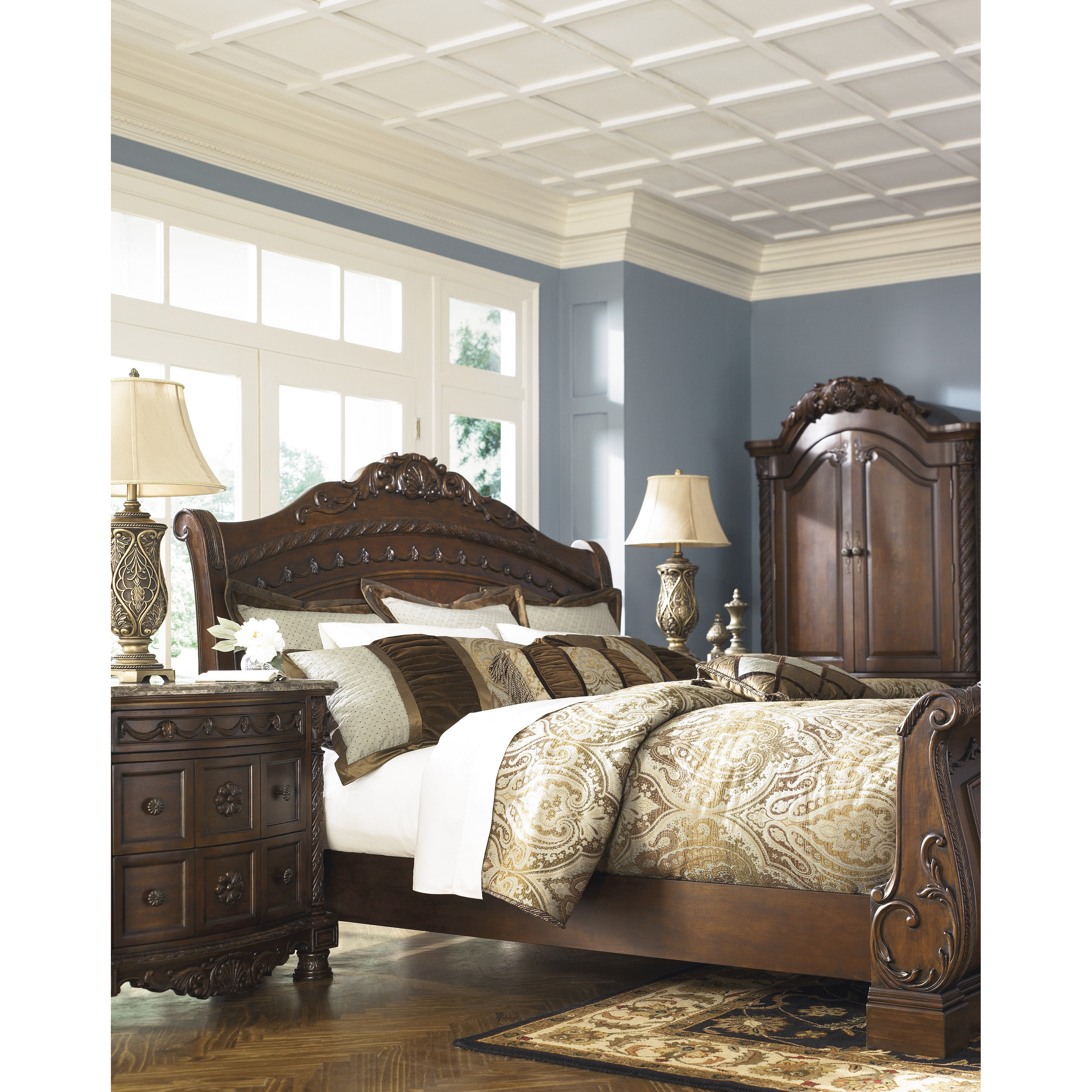 Signature Design by Ashley North Shore Sleigh Bed & Reviews Wayfair