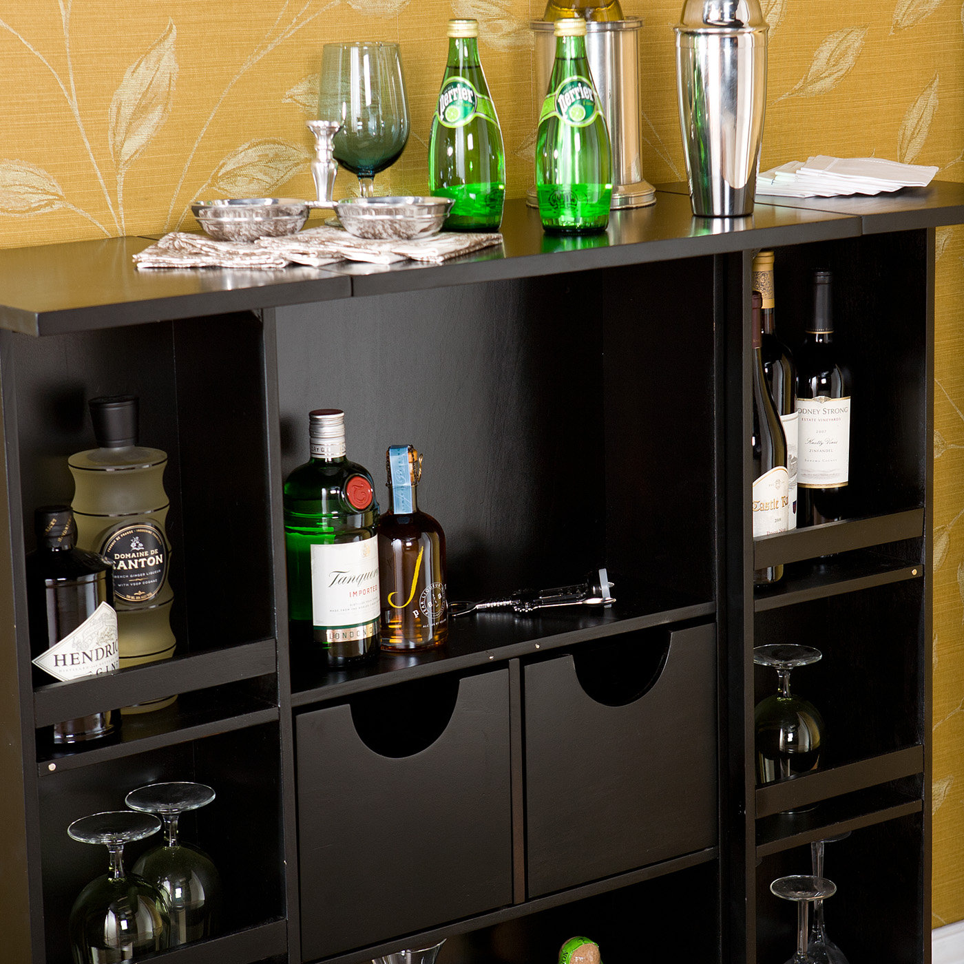Boswell Bar with Wine Storage Wayfair