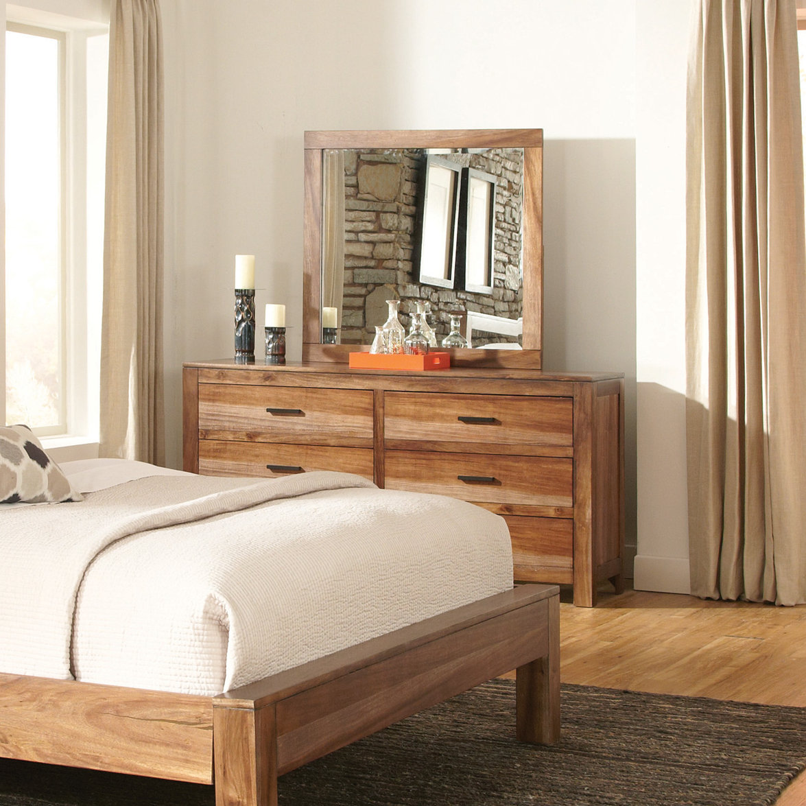 6 Drawer Dresser with Mirror Wayfair