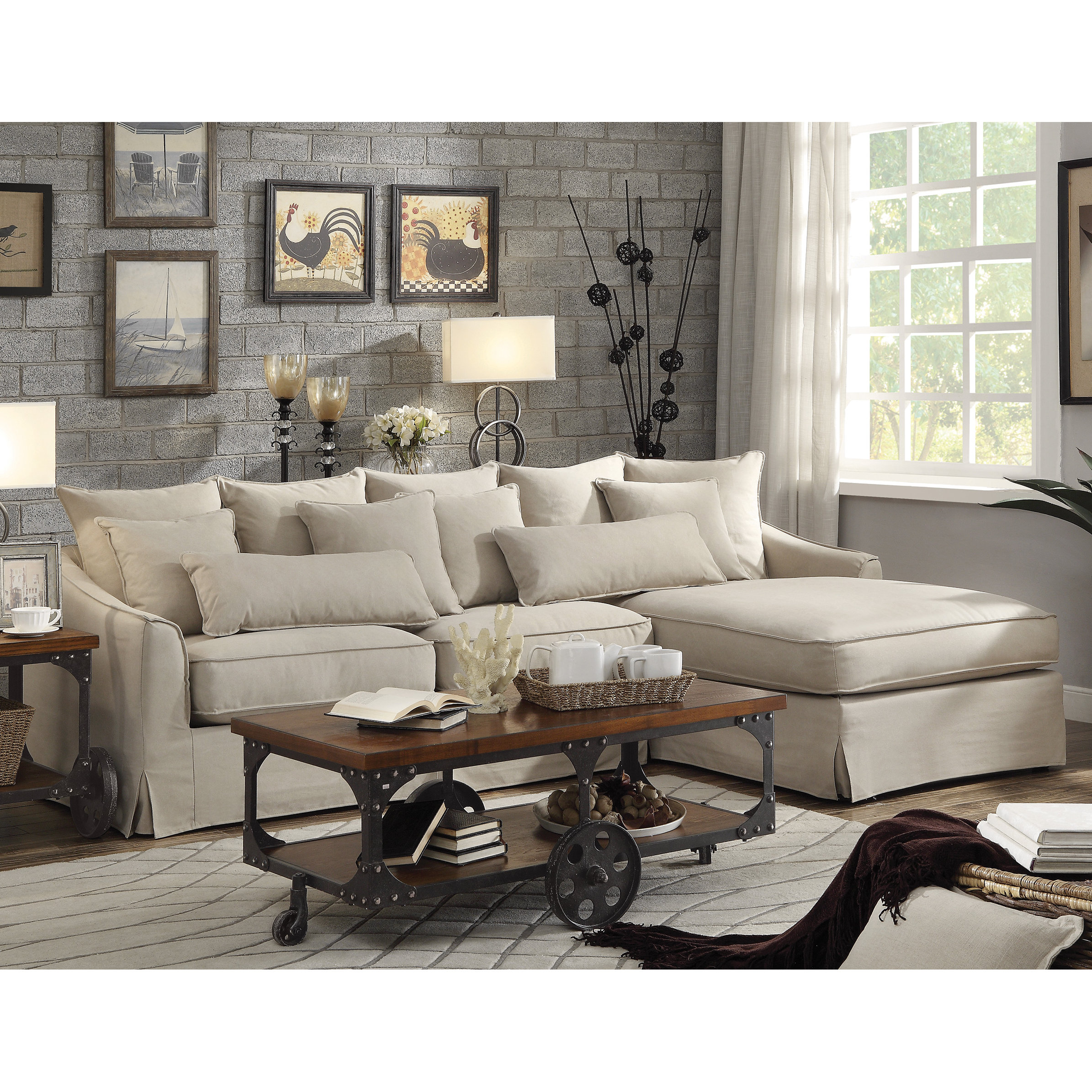 Kendra 108.25" RightFacing Sectional Sofa Joss & Main