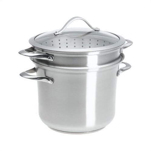 Contemporary Stainless Steel 8 Qt. Multi-Pot with Lid | Wayfair