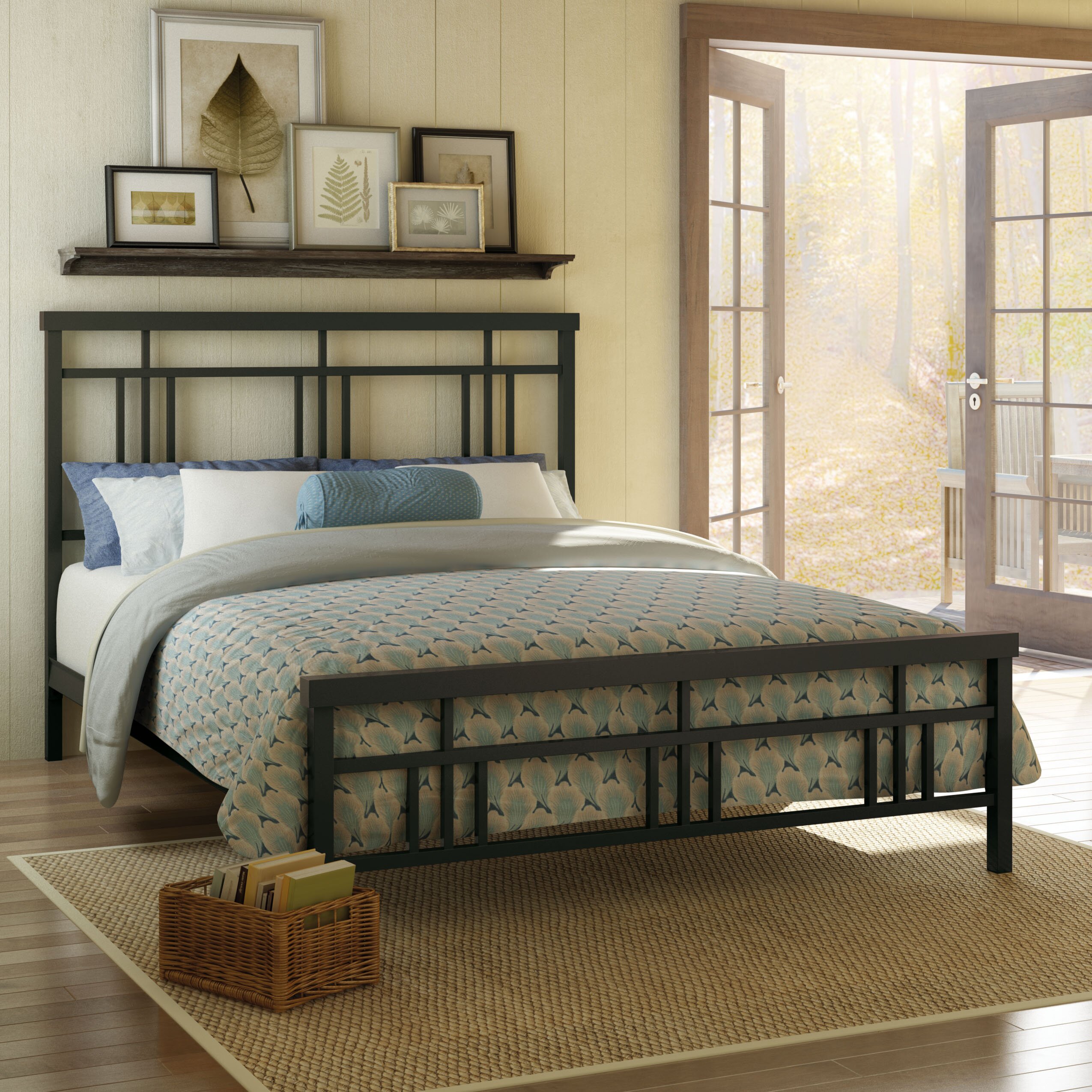 Amisco Cottage Metal Headboard and Footboard & Reviews | Wayfair