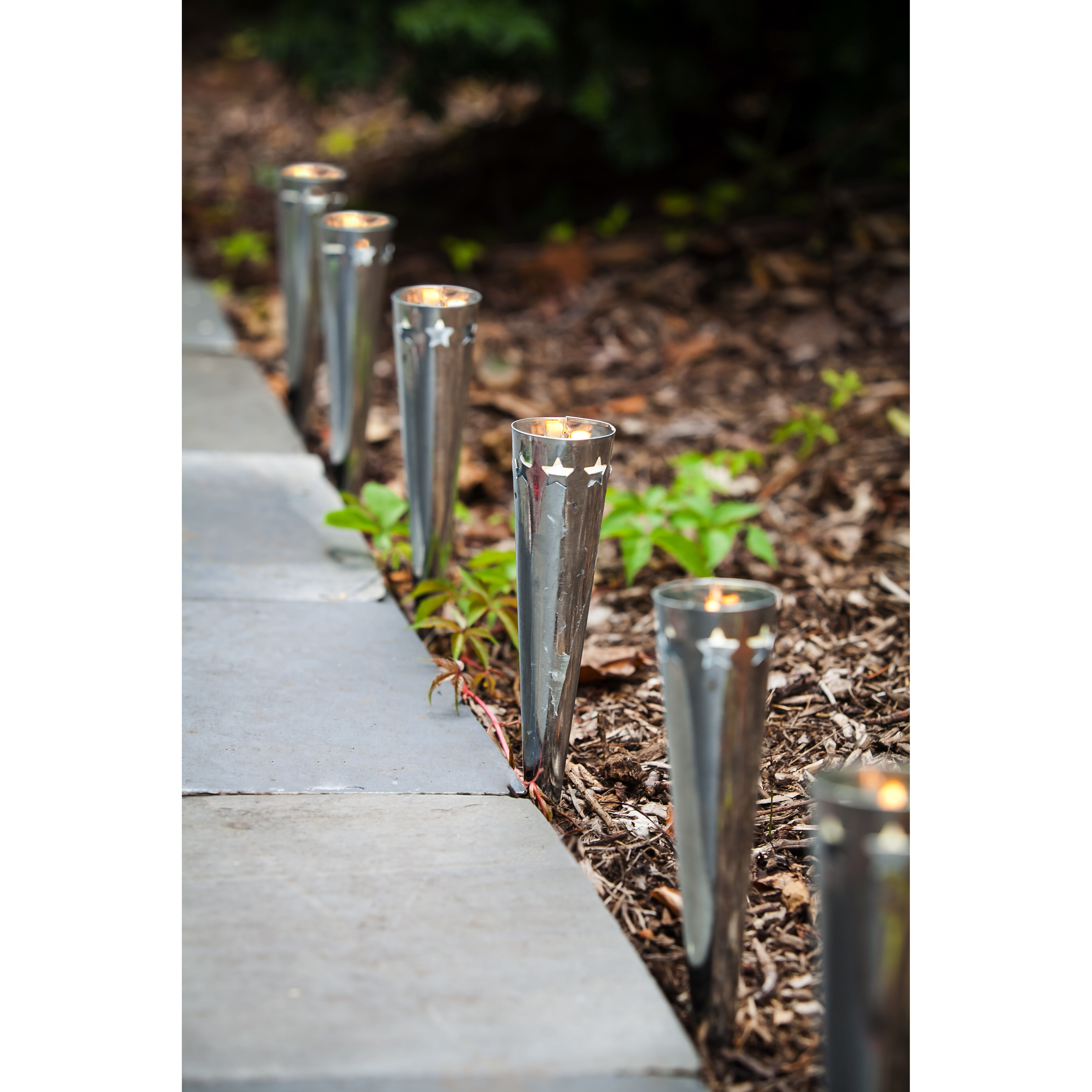Garden tea light stakes
