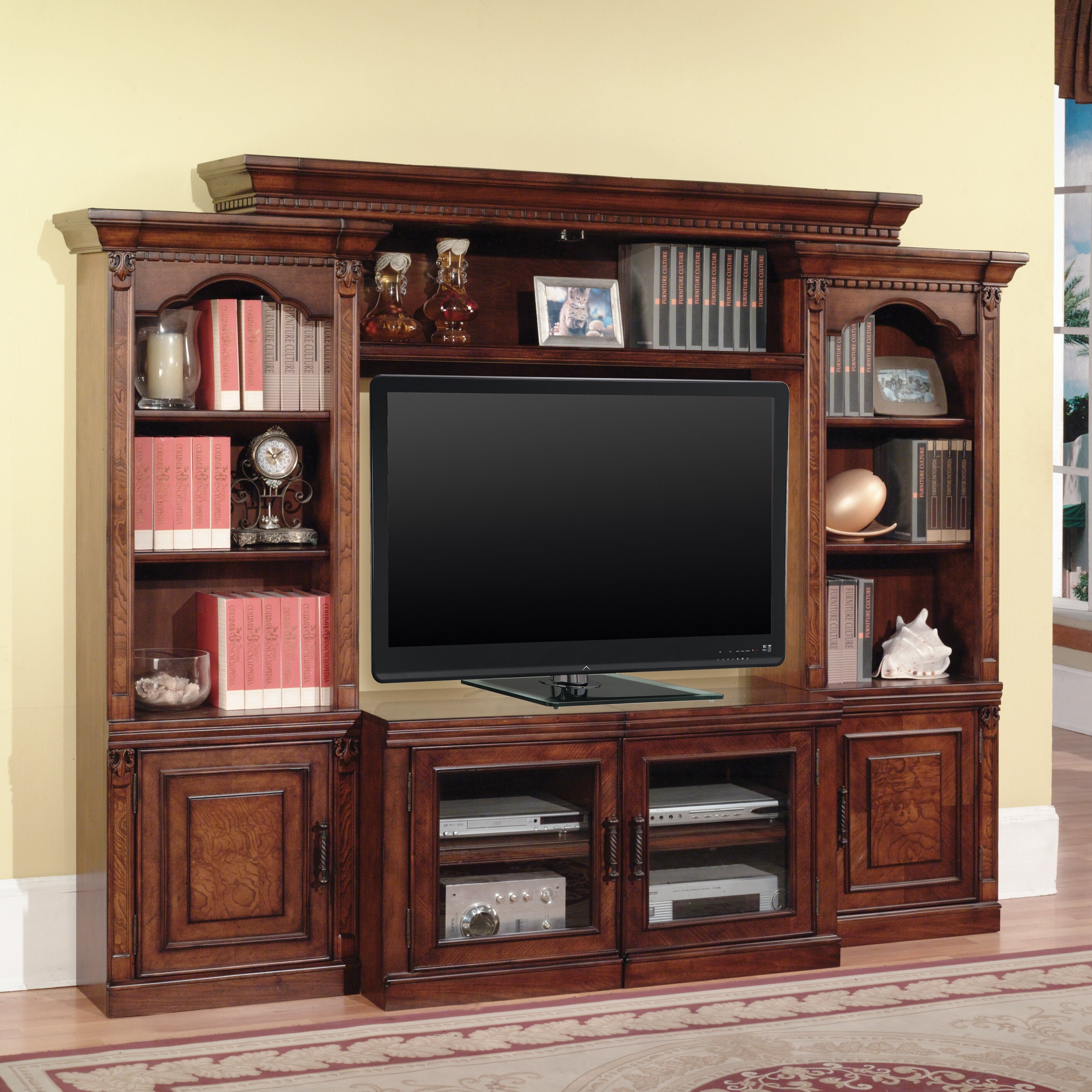 Parker House Premier Athens Expandable Entertainment Center & Reviews ...